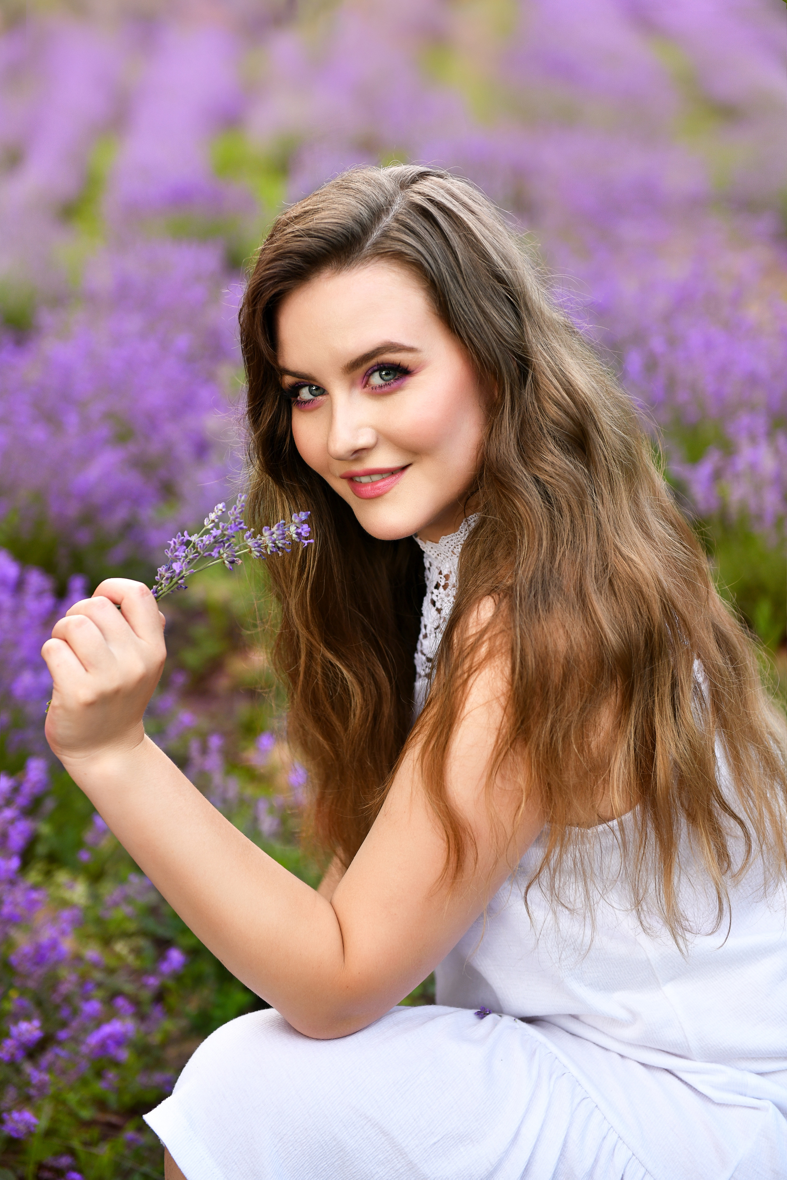 Наташа и Полина. Лаванда. Ботанический сад, Воронеж. Портретный и контент фотограф в Воронеже Елена Николайчик