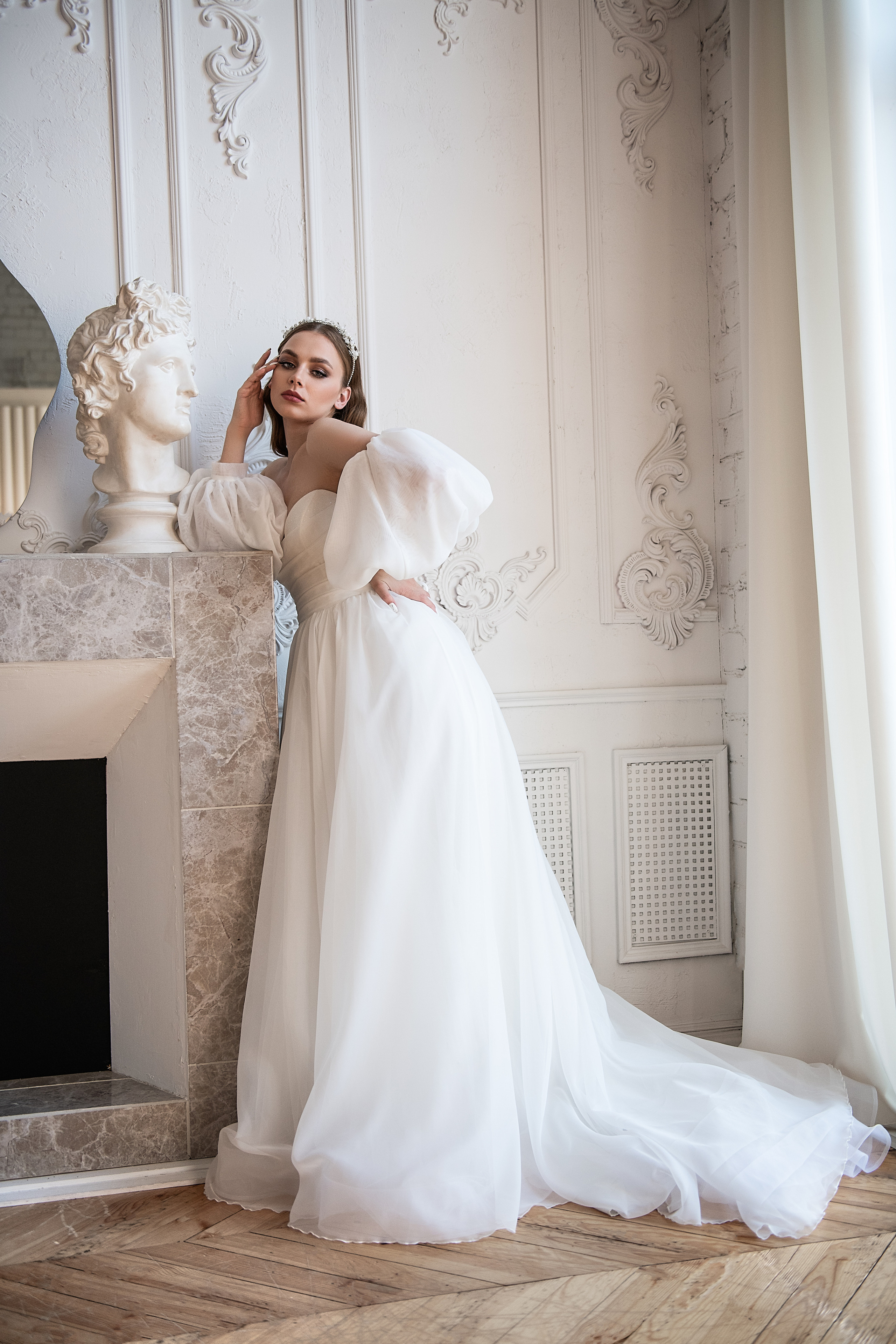 Невеста Ангелина. Контентная фотосессия для портфолио свадебного стилиста. Портретный и контент фотограф в Воронеже Елена Николайчик