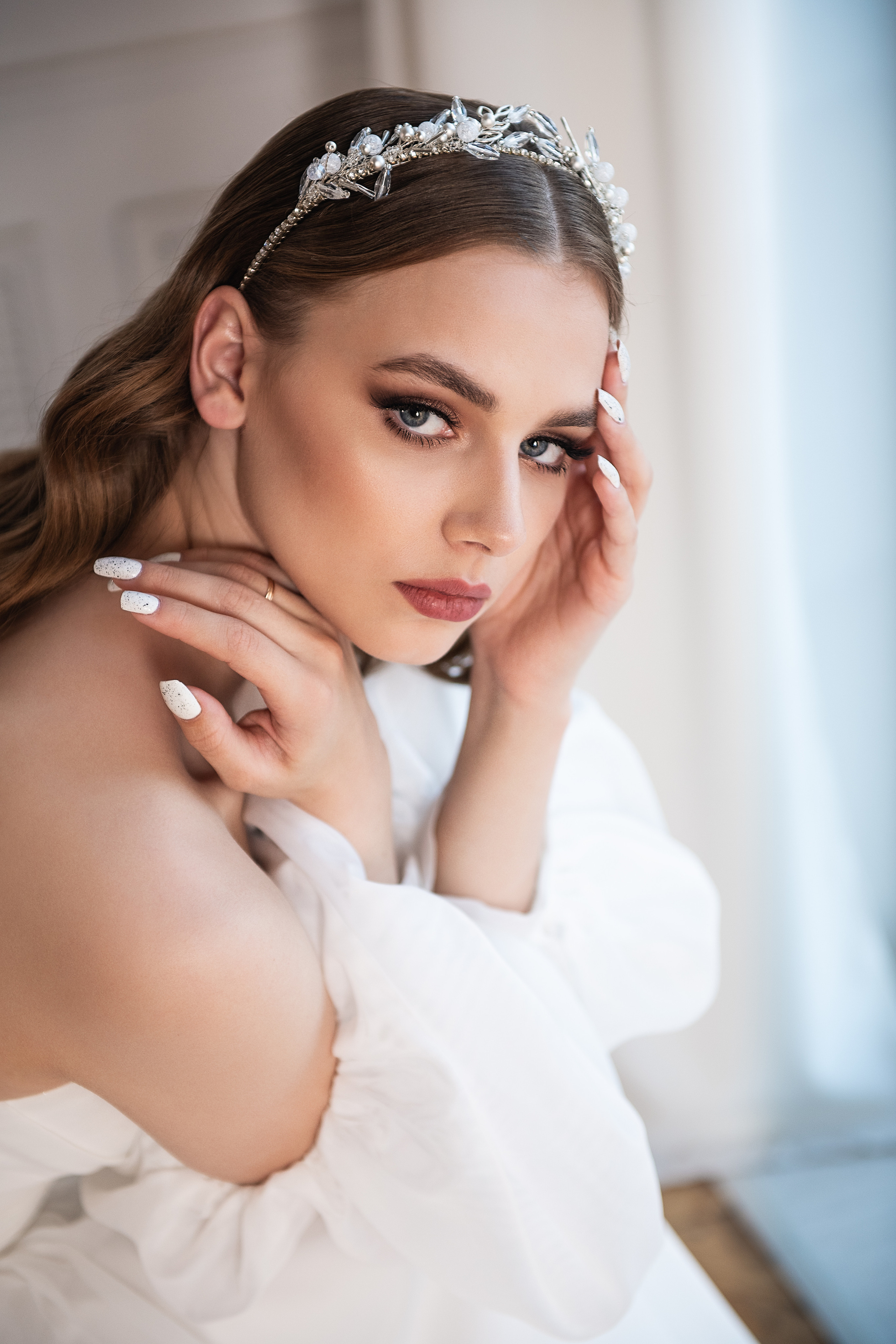 Невеста Ангелина. Контентная фотосессия для портфолио свадебного стилиста. Портретный и контент фотограф в Воронеже Елена Николайчик