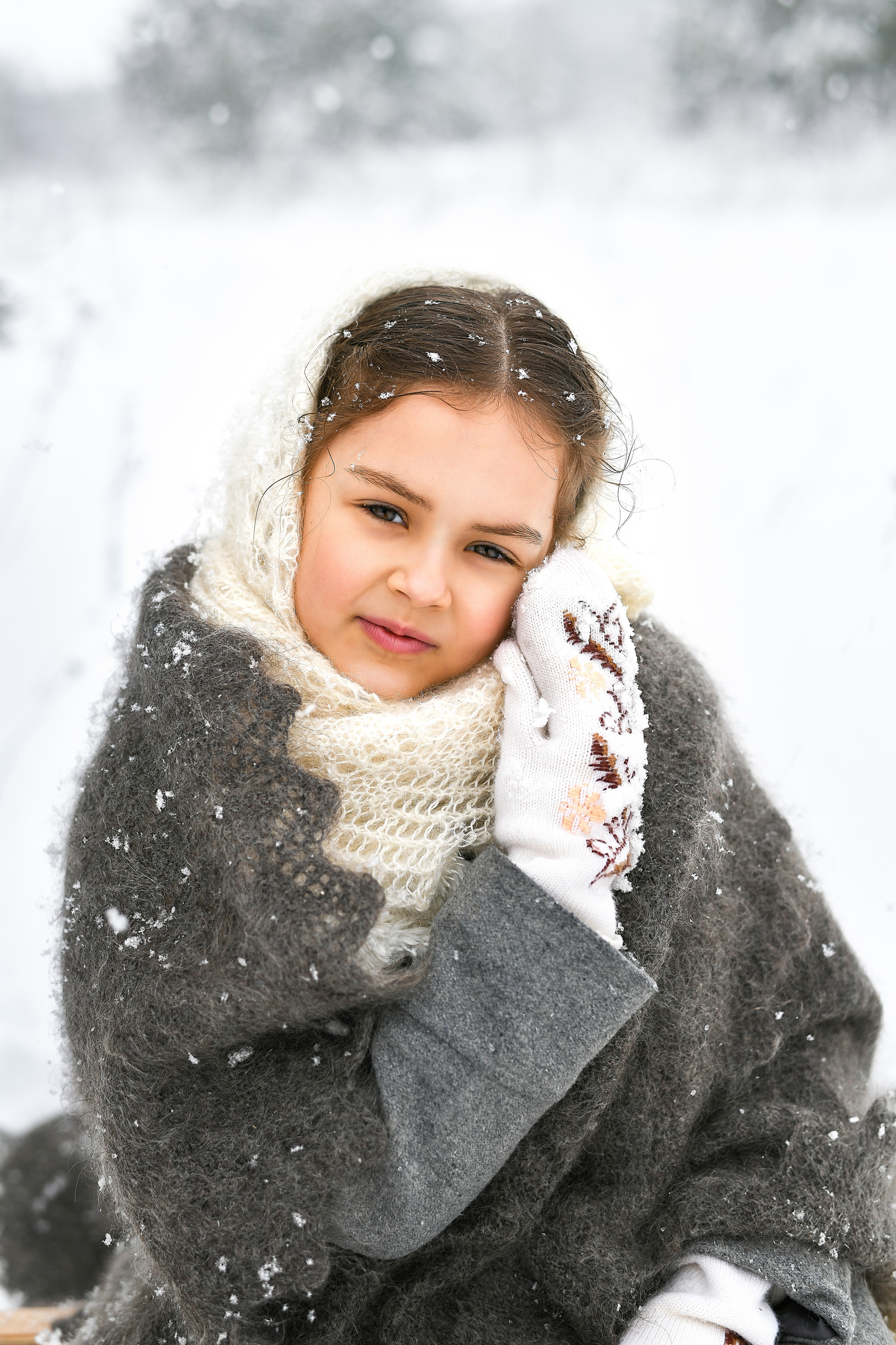 Александра. Зимняя прогулка. Портретный и контент фотограф в Воронеже Елена Николайчик