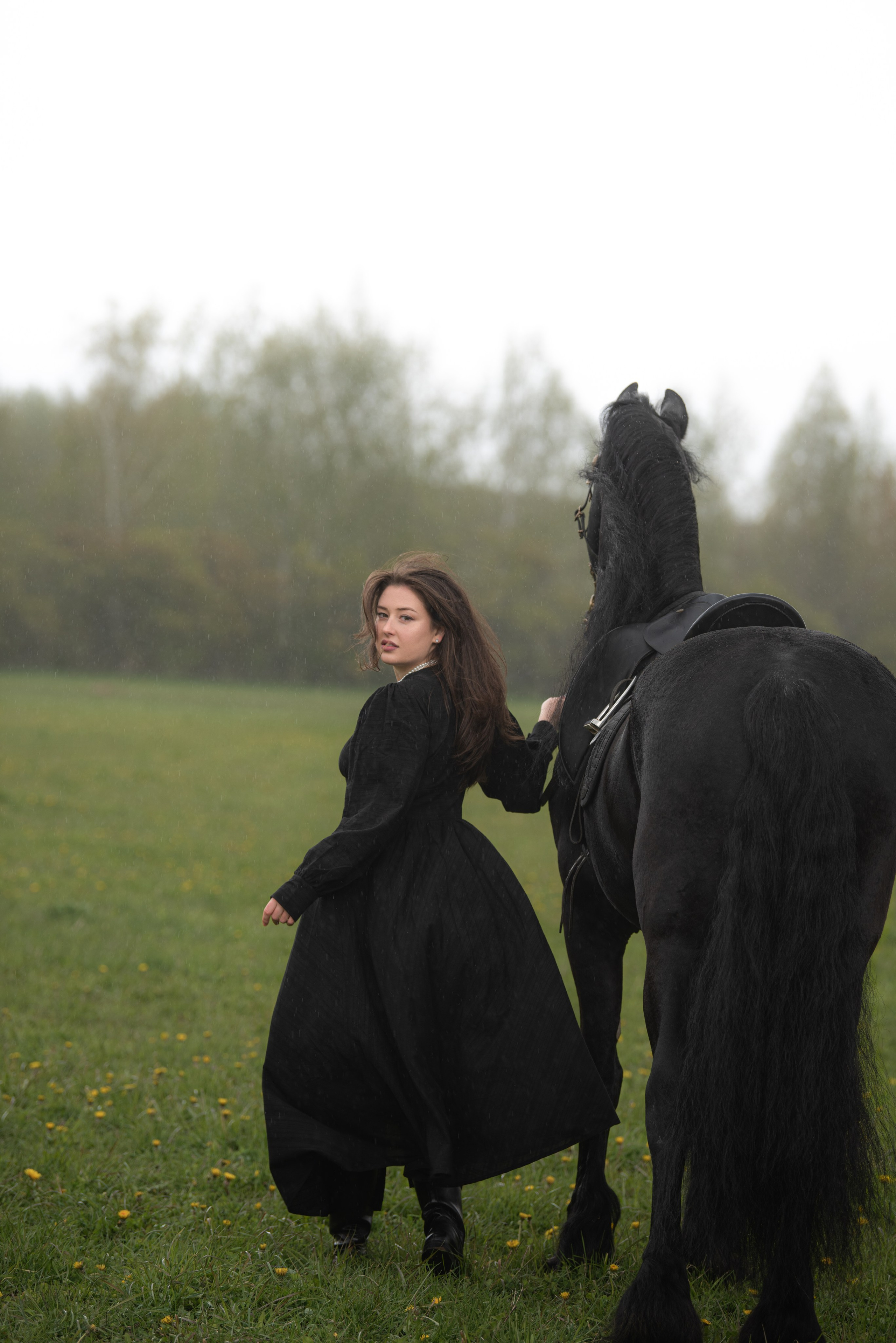 Премиальная фотосессия с лошадьми в Подмосковье