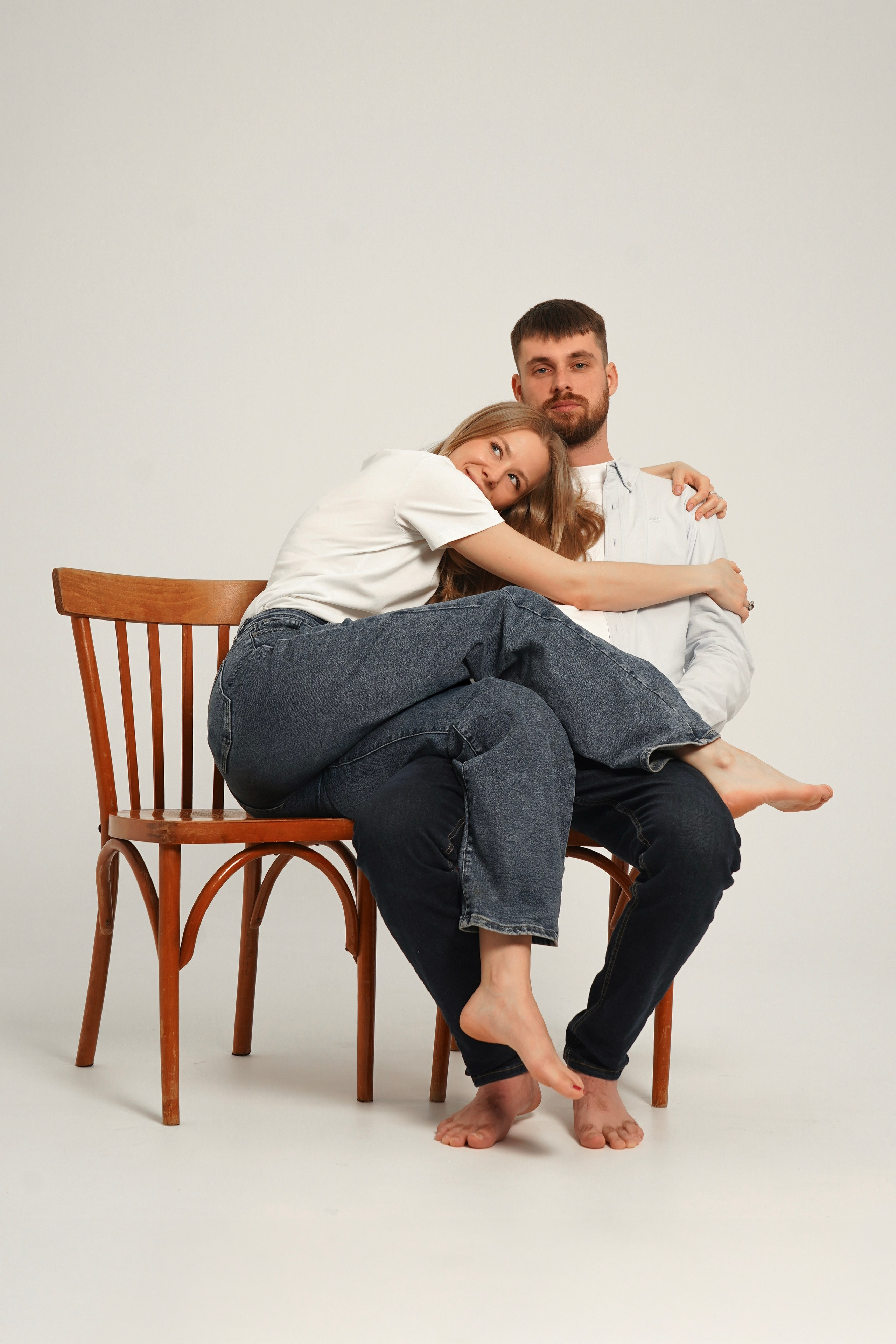 Съемка на циклораме. Юлия и Иван. Анна, фотограф Москва, Зеленоград