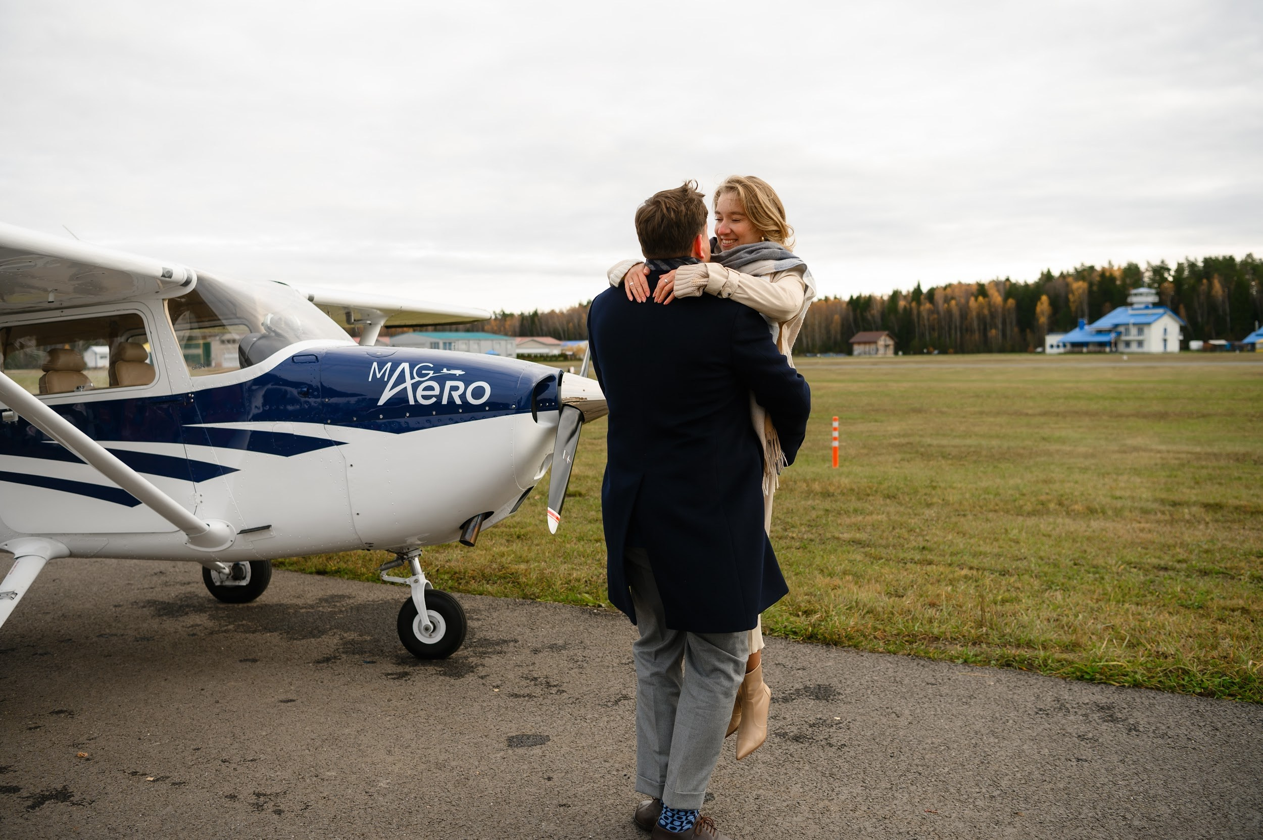Love-story. Самолёт. Фотограф Марина Росси