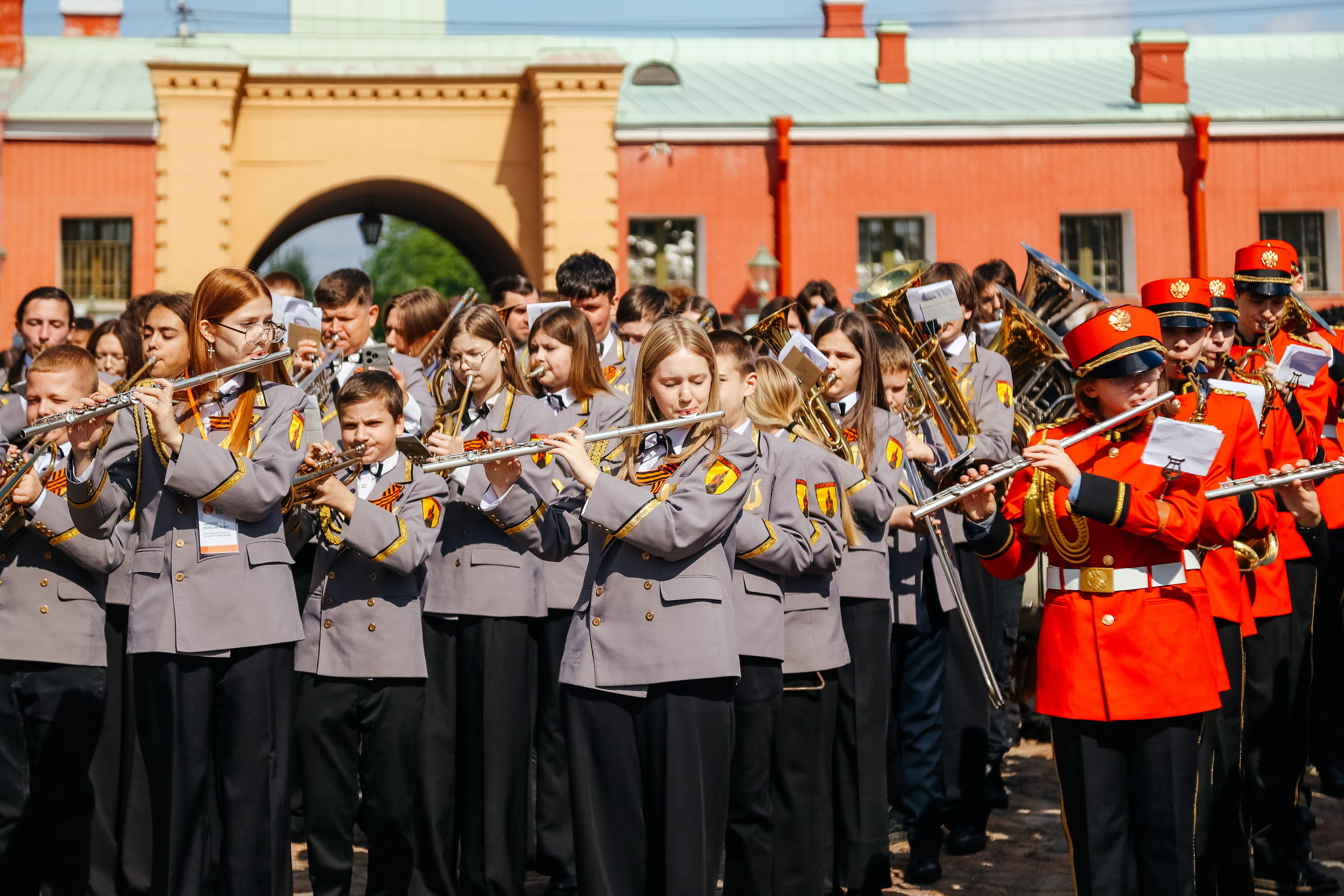 Парад детских духовых оркестров. Семейный фотограф Любовь Саркеева
