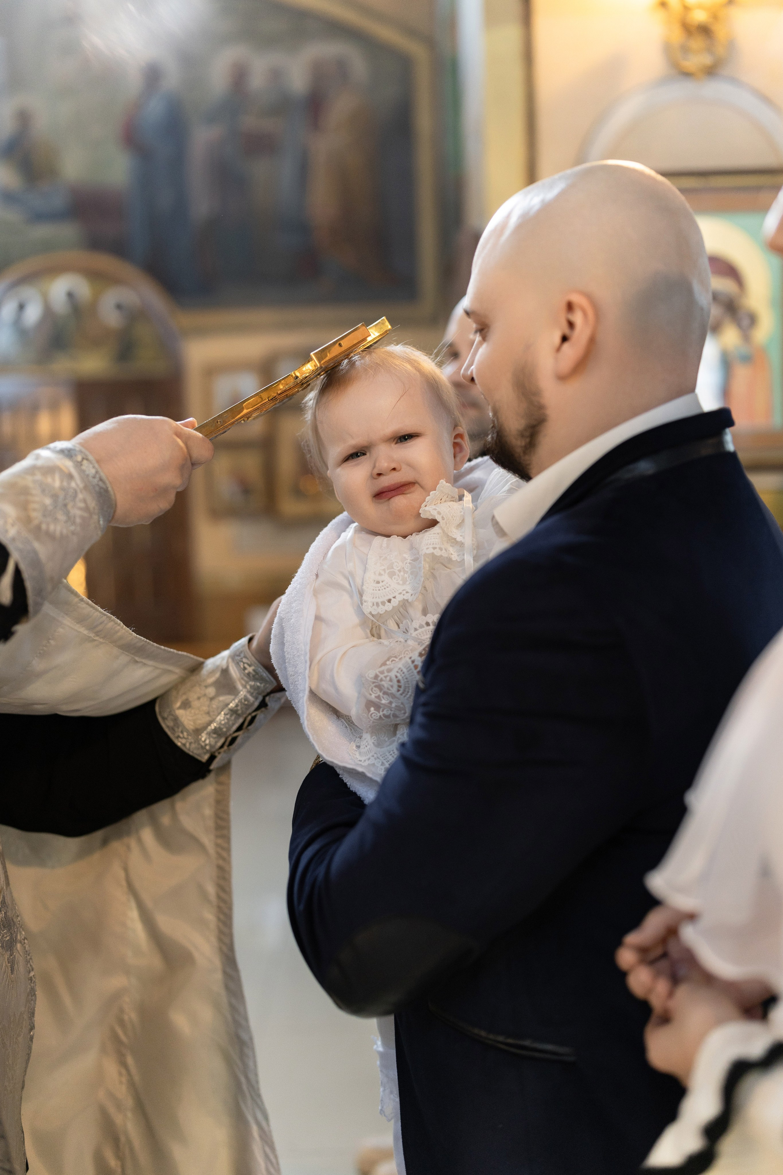 Крещение Есении в морозный и солнечный февраль. Анастасия Безуглова- свадебный фотограф в Таганроге