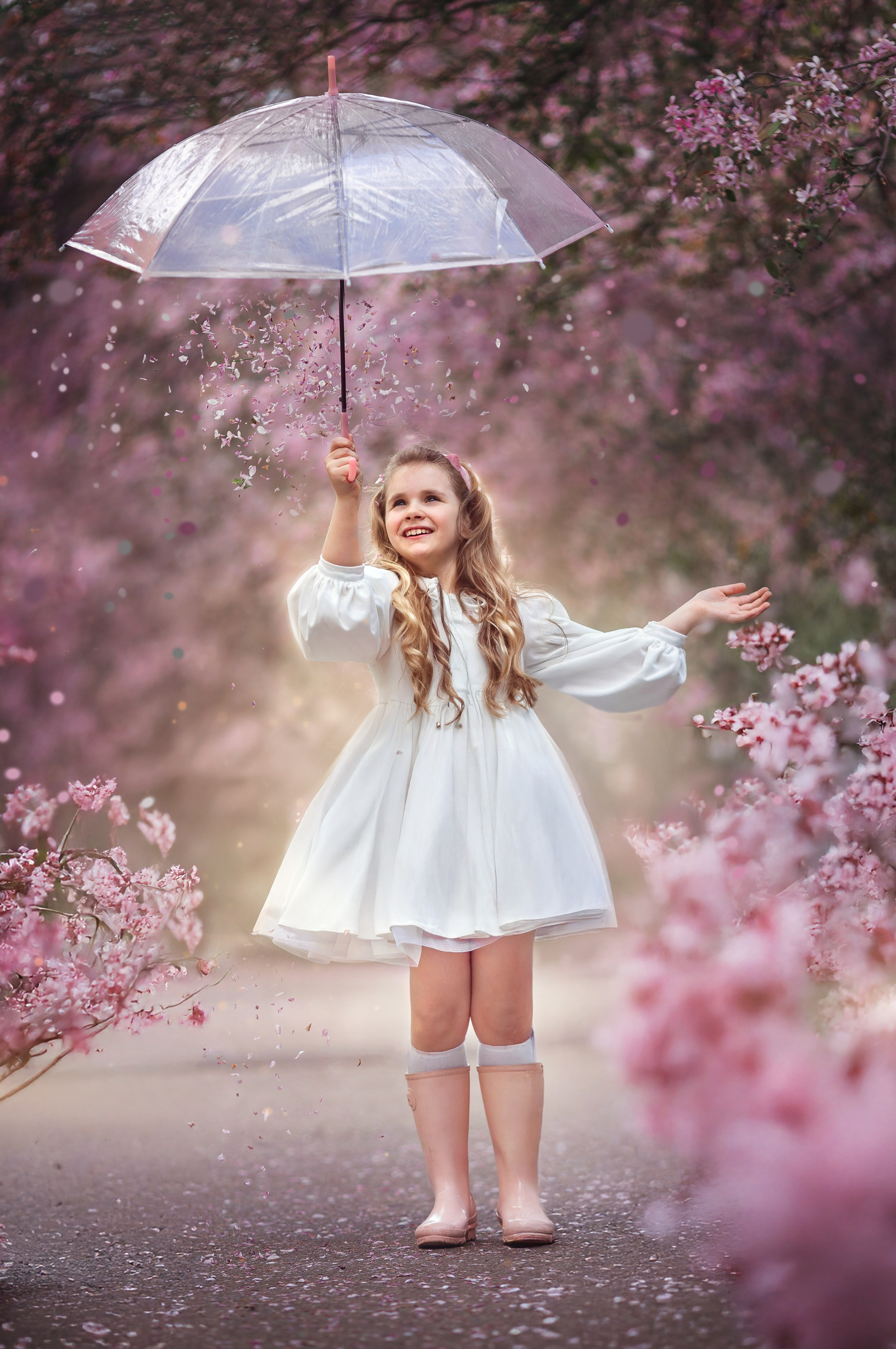 сказочная Фотосессия Фотосессия в цветении детский фотограф