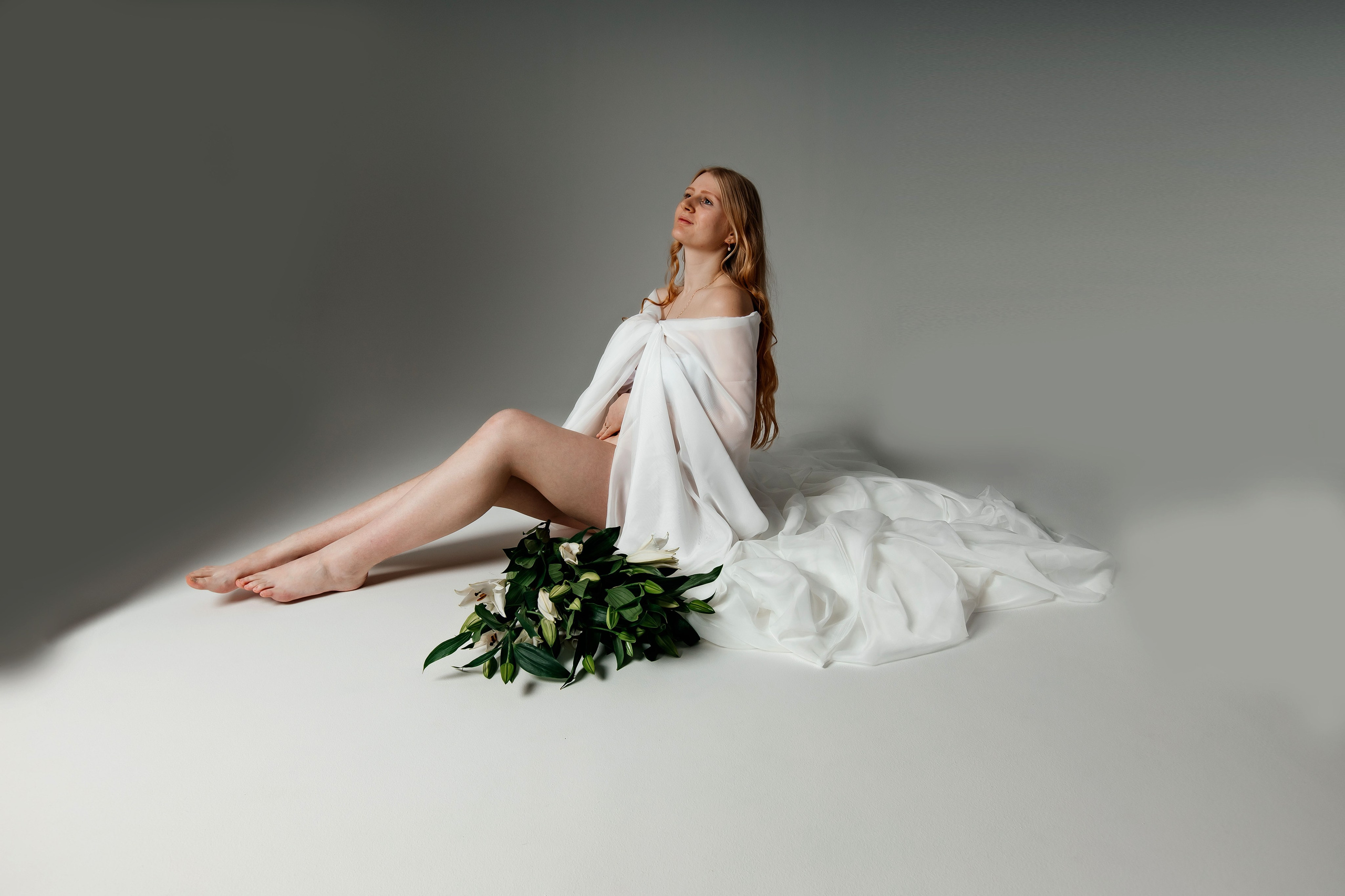 Струящийся фатин. Колесникова Татьяна. Фотограф новорожденных Щёлково, Москва, Королев