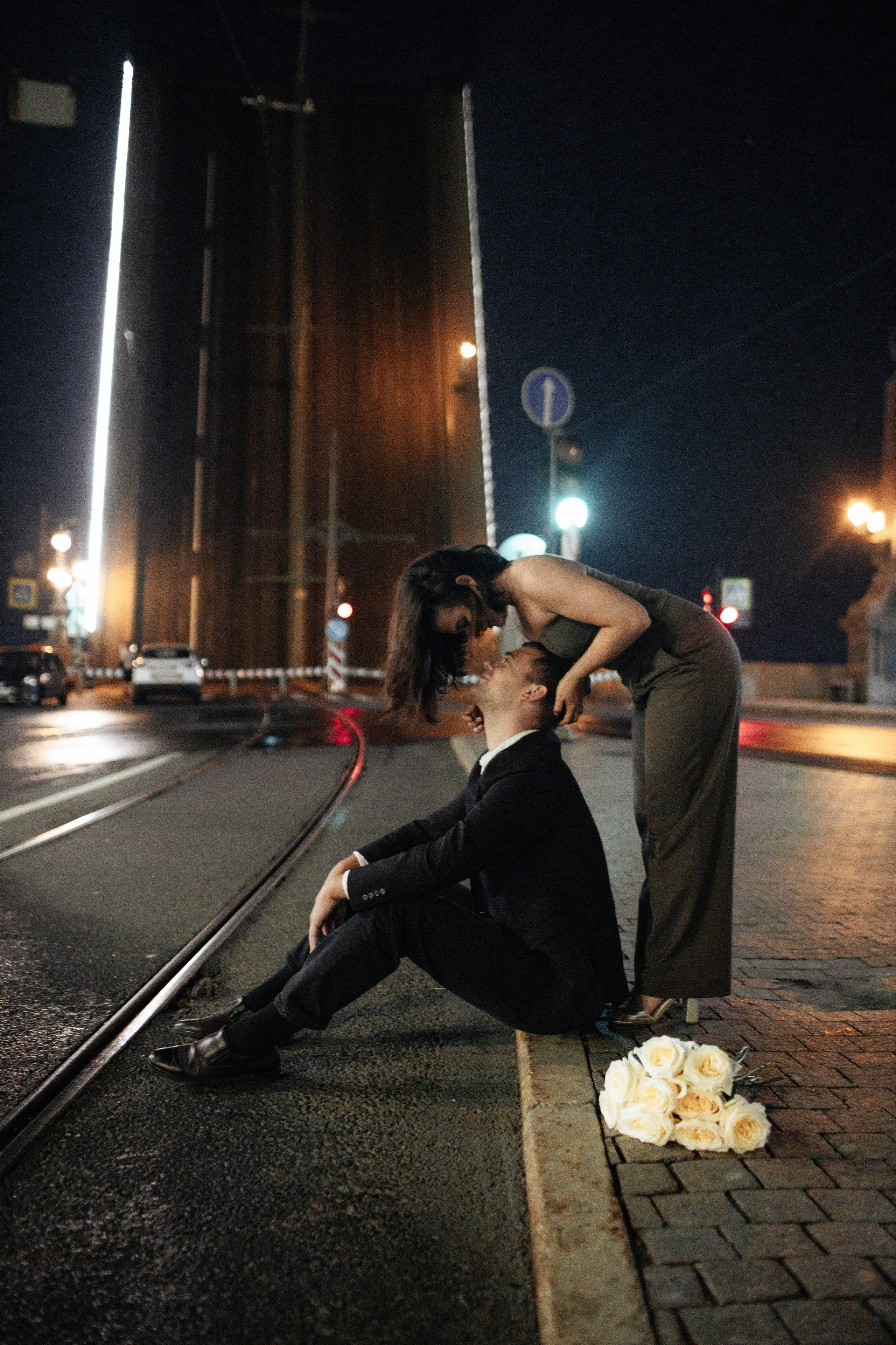 At night. Свадебный фотограф СПБ. Дарья