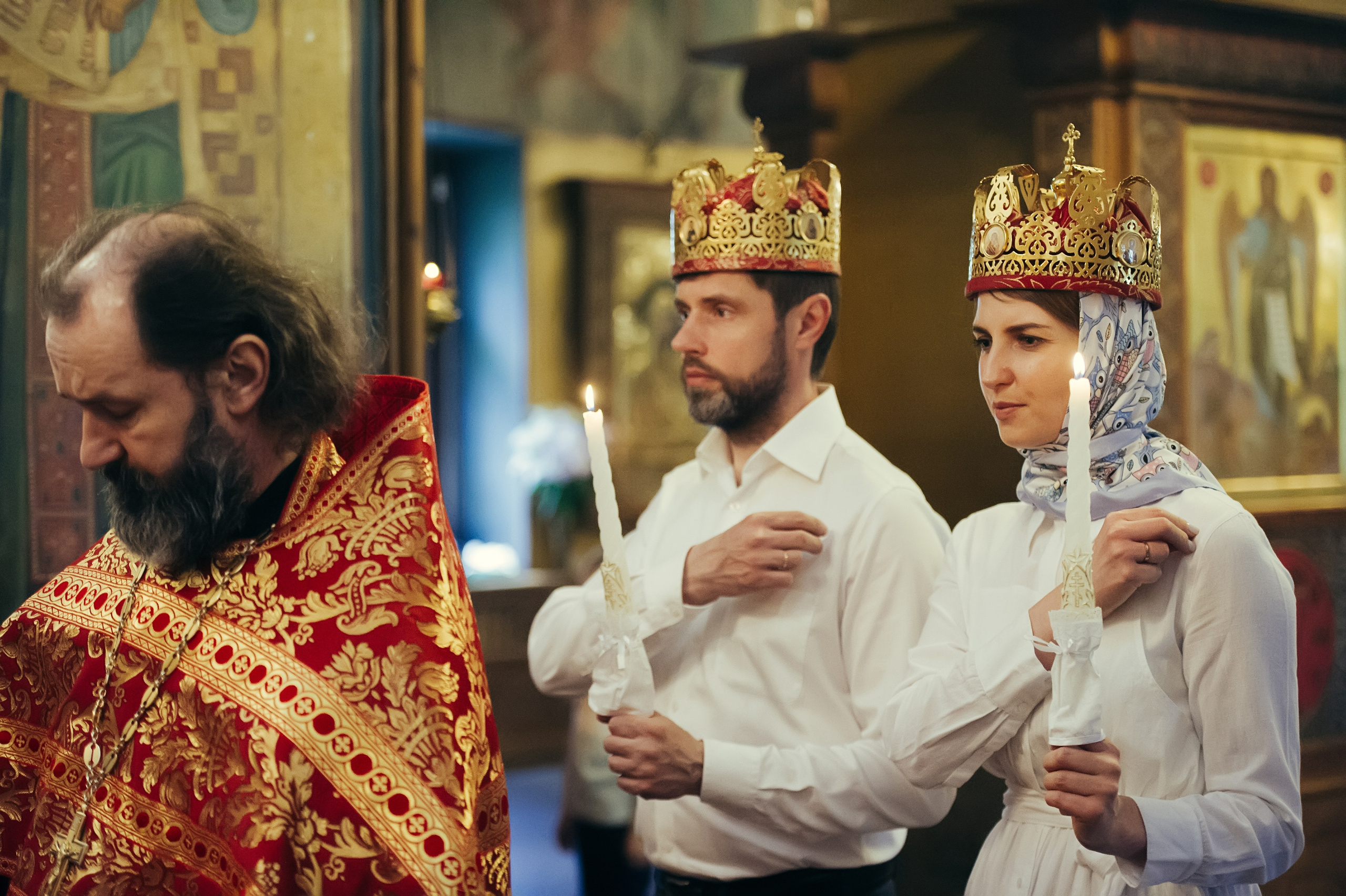 Екатерина и Александр. Венчание, Москва. Семейный фотограф Анна Дубовская