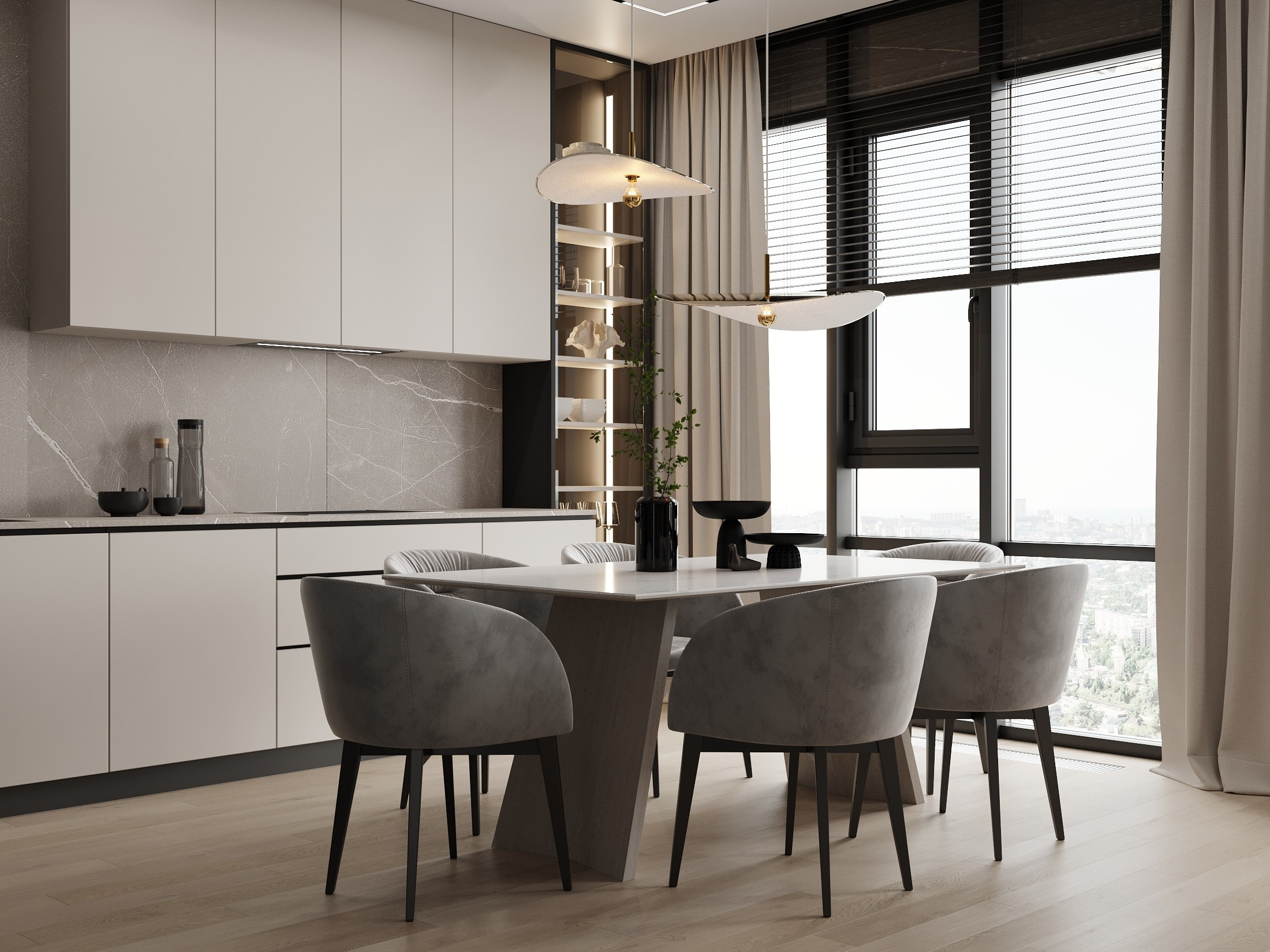 ЖК Новатория 112.5 кв.м. Дизайнер интерьера и 3D визуализатор Ванчугова Ольга