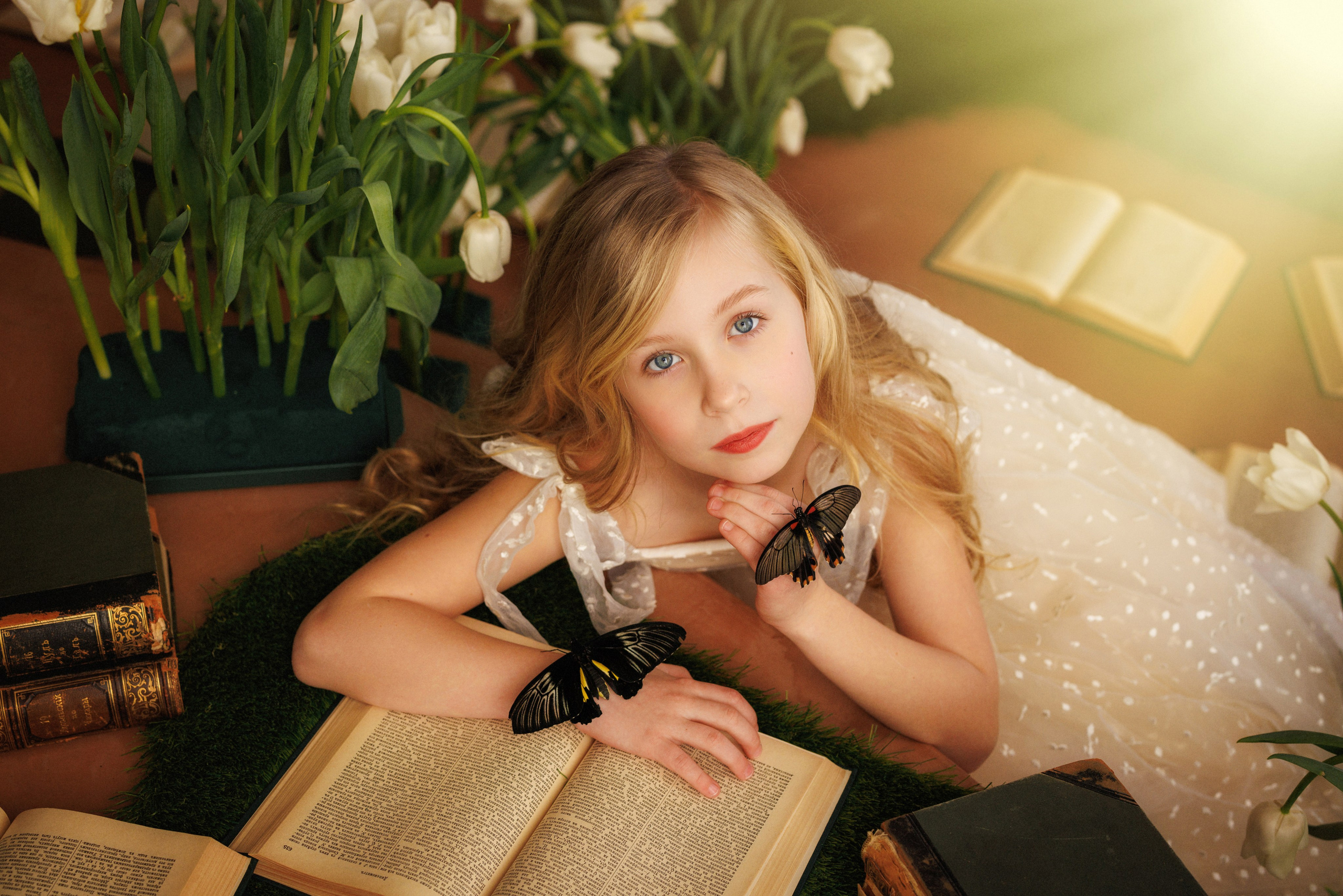 Фотосессия с живыми тропическими бабочками. Семейный и детский фотограф в Краснодаре Анна Трашкова