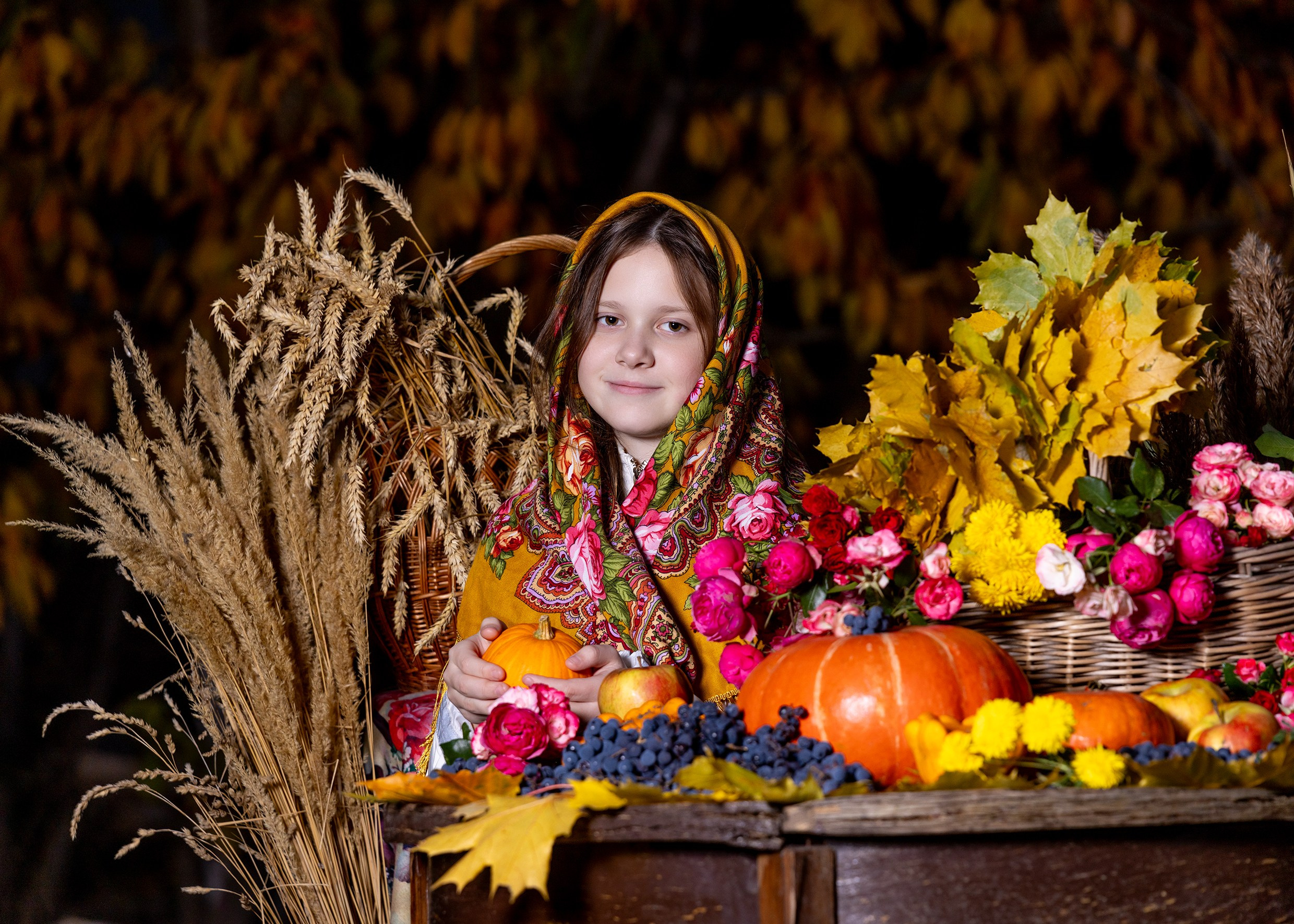 Осенняя импровизация на улице для семьи. Фотограф в Туле Крупский АнДРей. Фотостудия «КАДР71» в Туле
