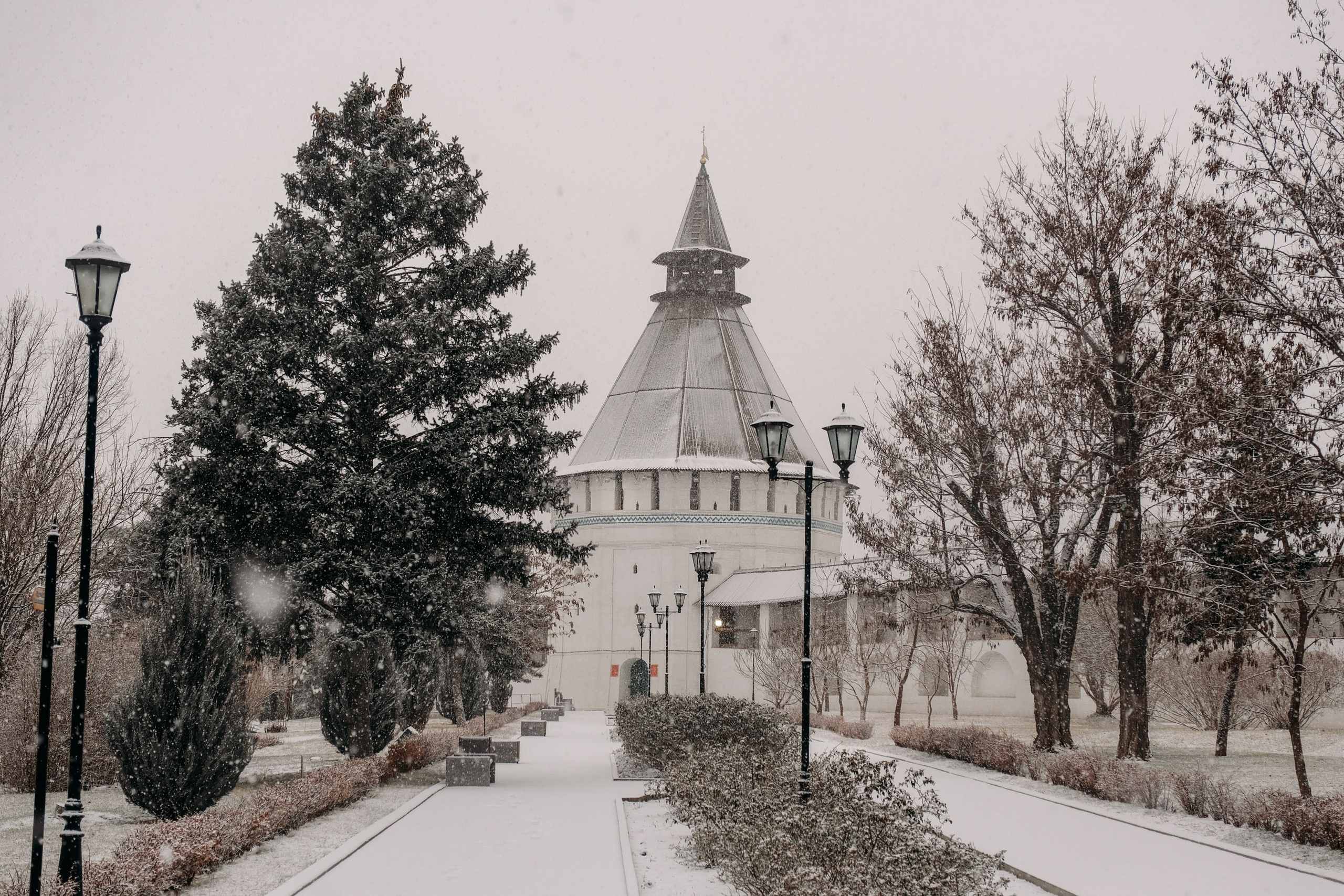 Снегопад. Фотограф Анатолий Деникин