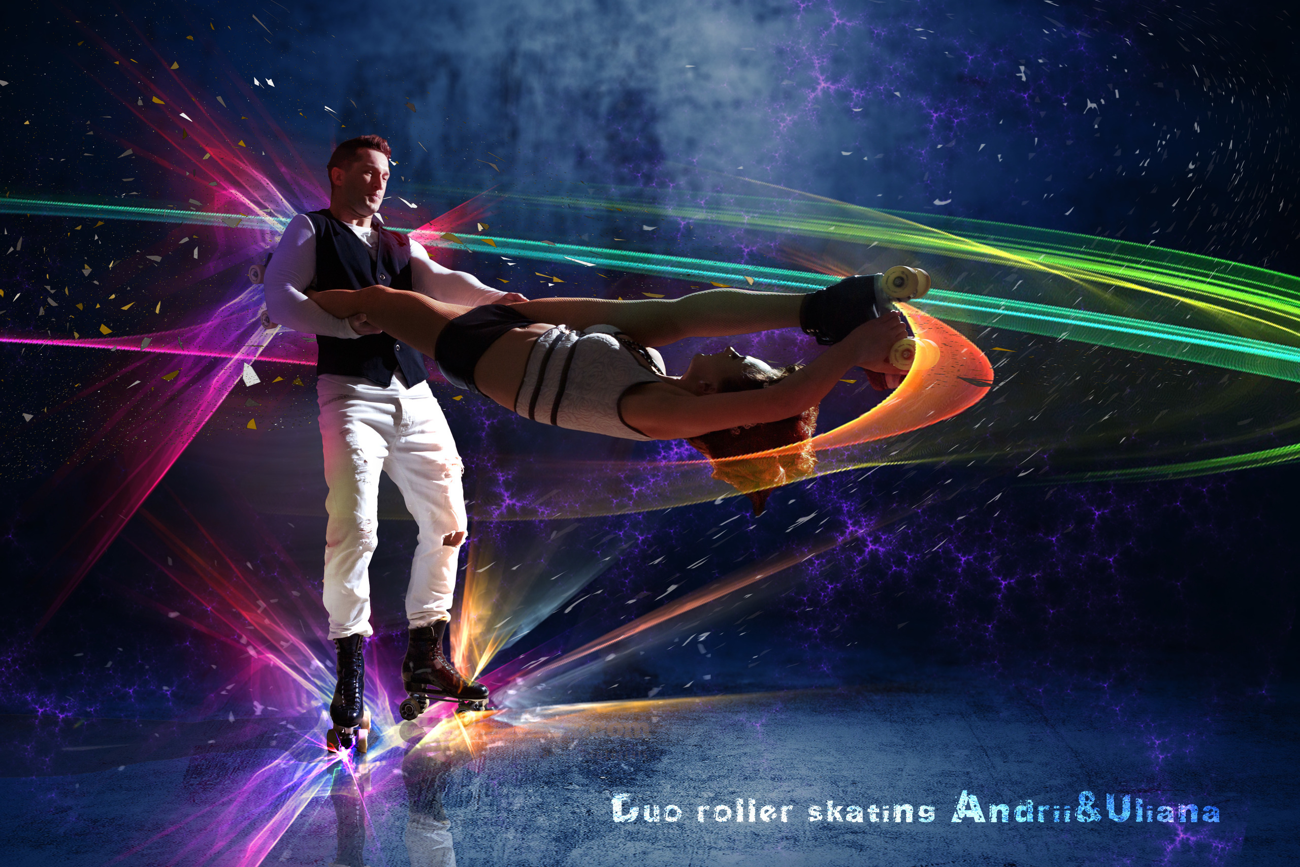 Duo roller skating Andrii & Uliana. фотограф Андрей Лёвкин