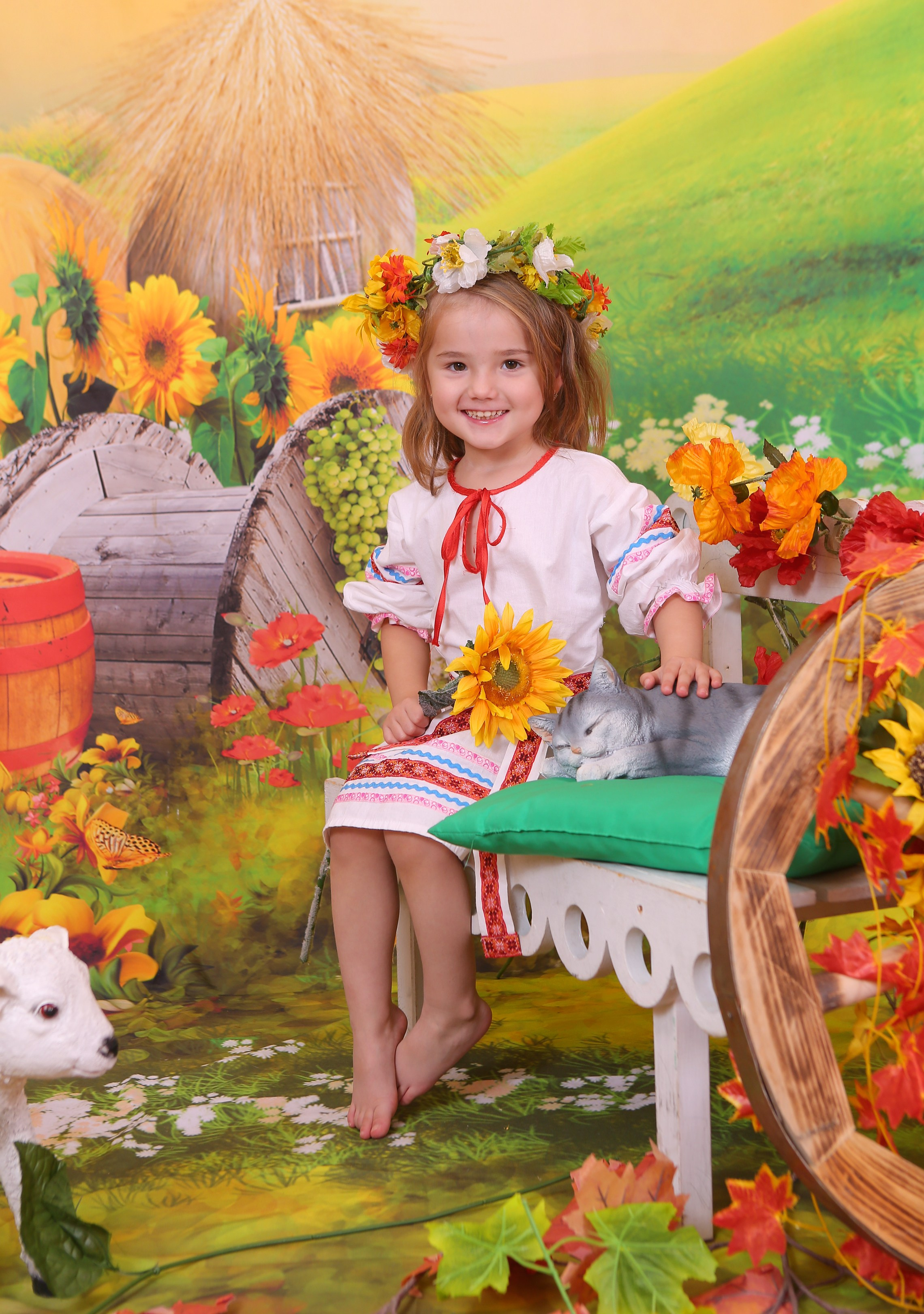 Осень в деревне. Студия детской и семейной фотографии 12кадров