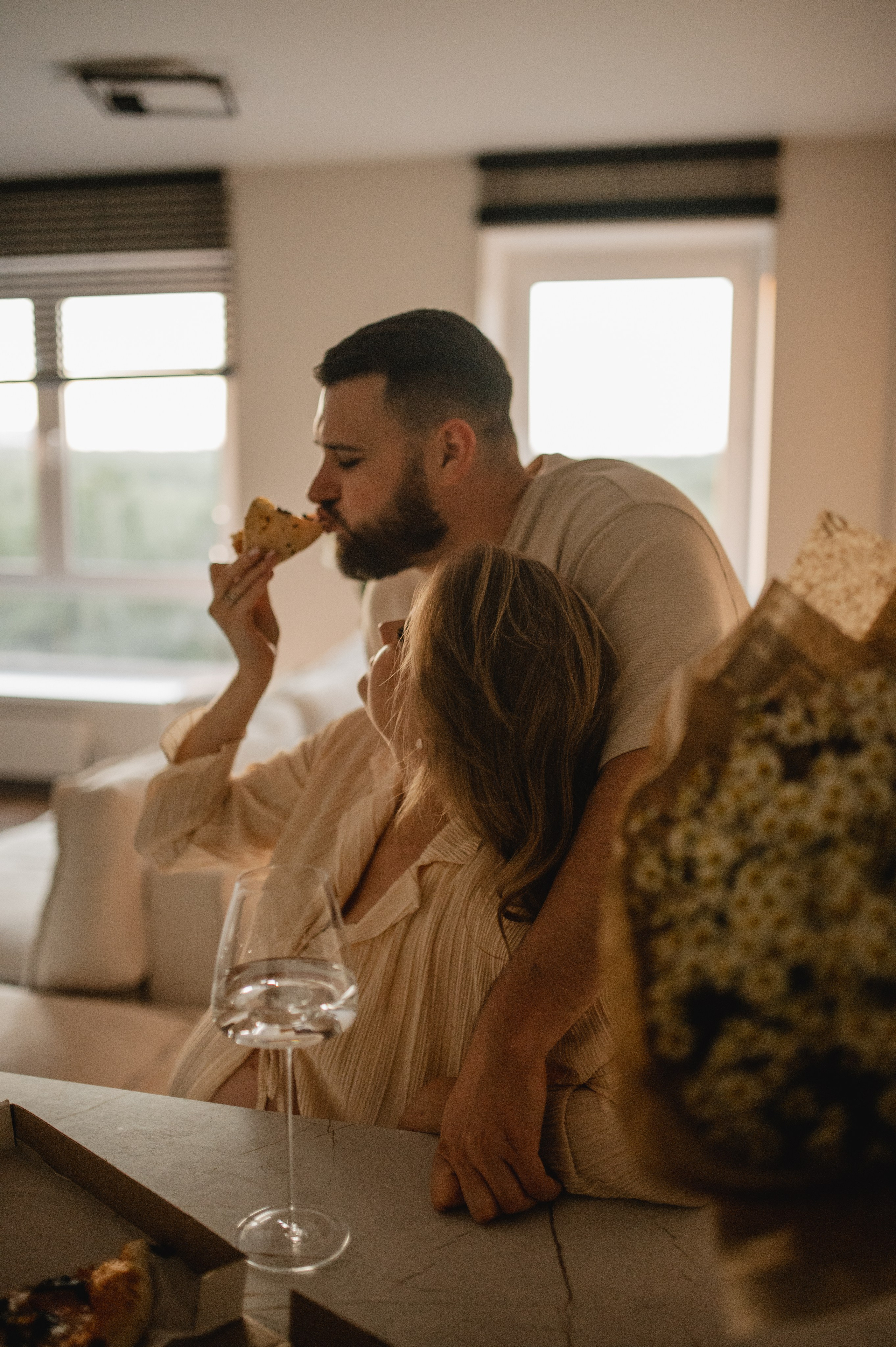 Домашняя фотосессия беременности. Семейная фотосессия Бутово Москва фотограф Алина Морщагина