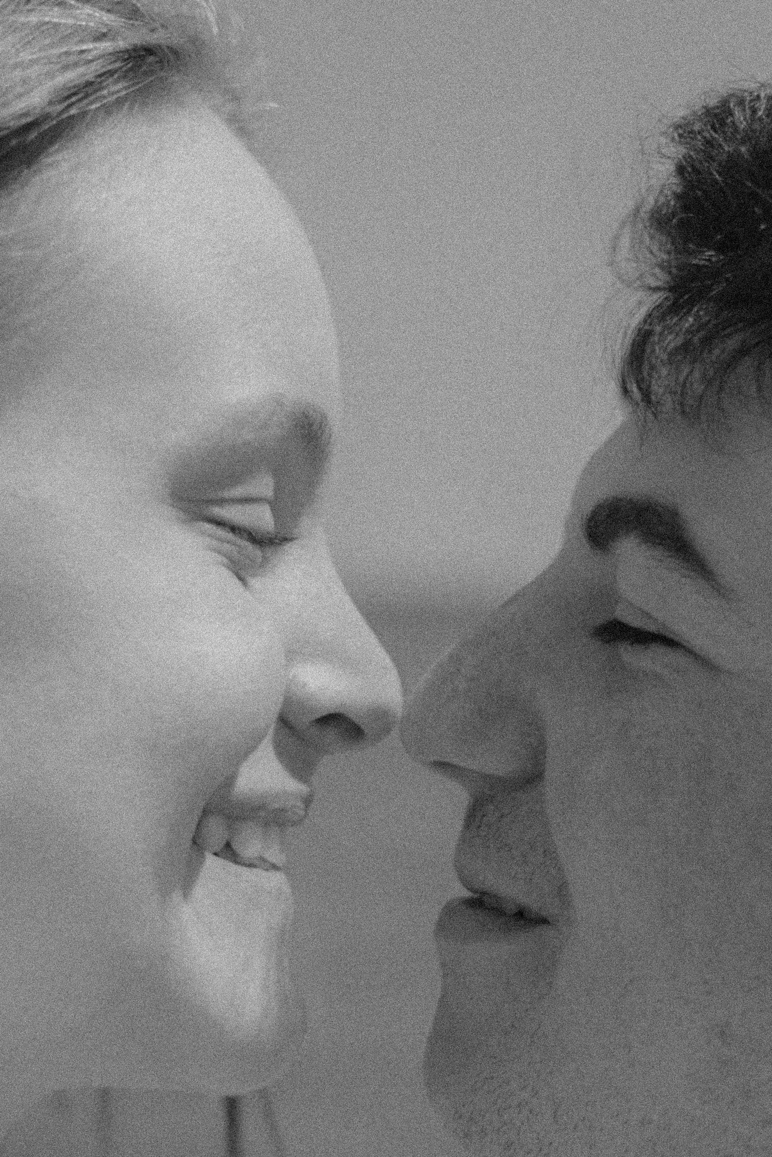 Tears of joy during a surprise proposal in the city