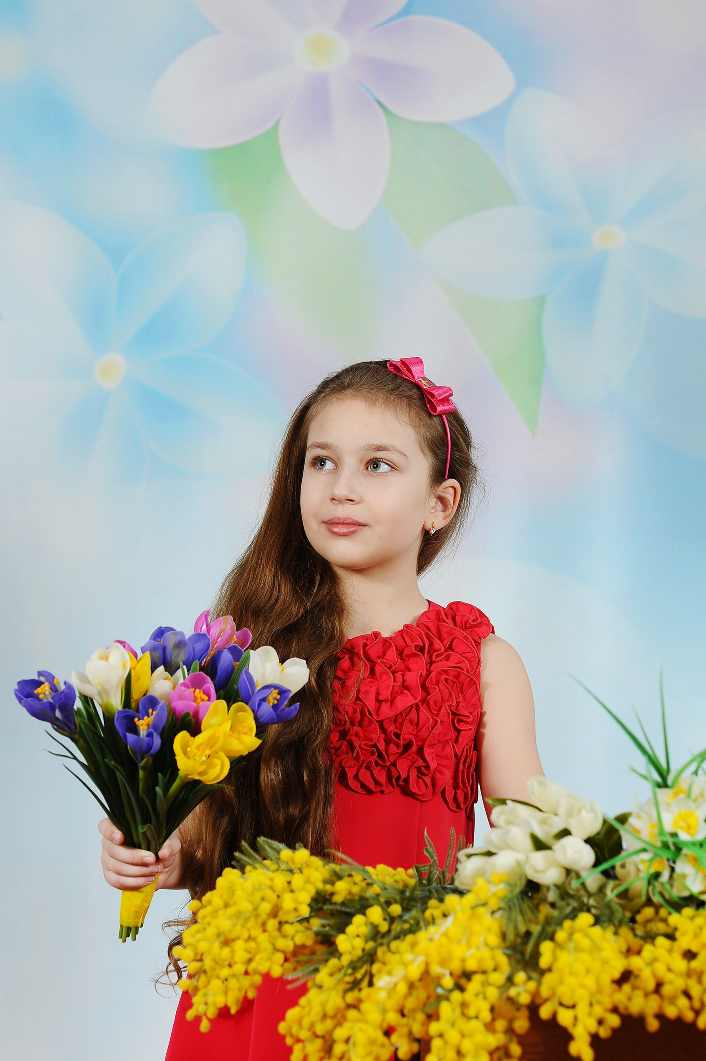 Весенние цветы 25. Детский портрет