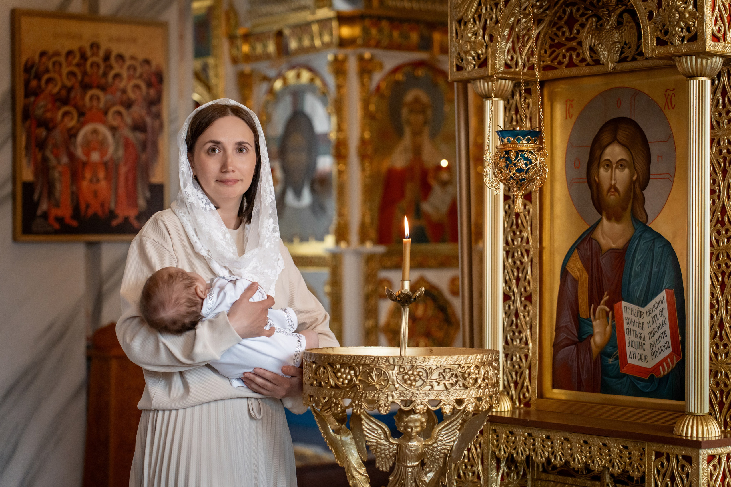Крещение Артемия в храме Покрова Пр. Богородицы. Фотограф на Крещение Тула и Венчание в Туле, детский и семейный фотограф