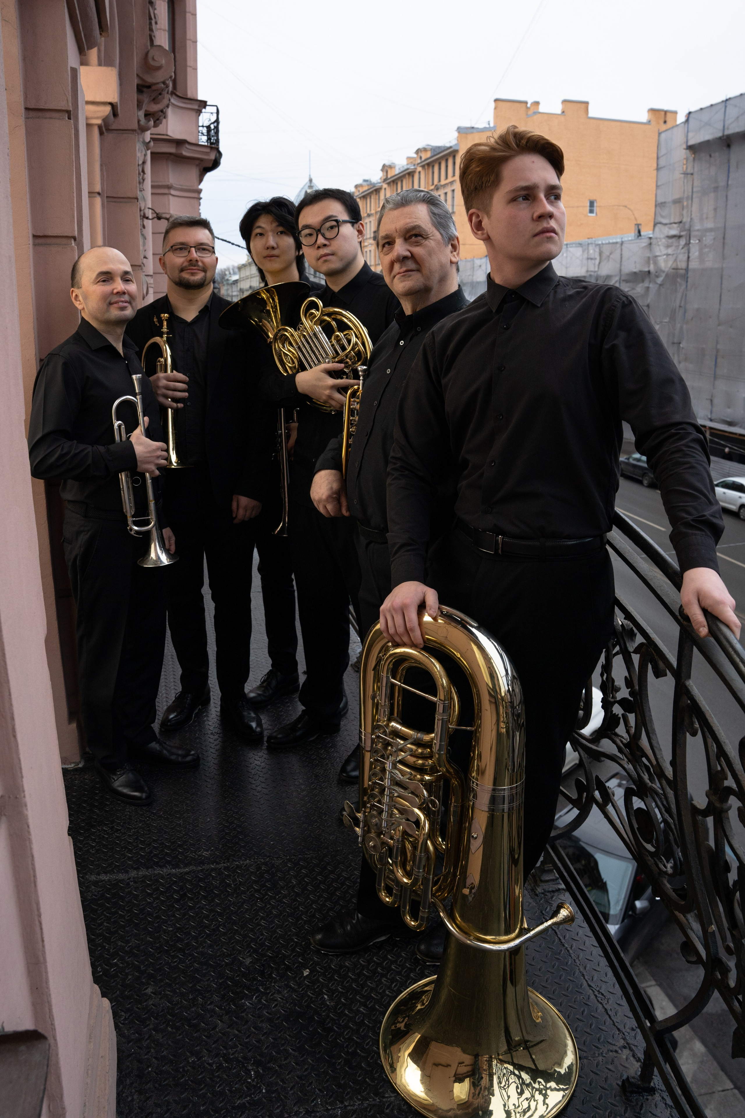 Музыканты на балконе. Портретный фотограф из Санкт-Петербурга Наталья Бялая