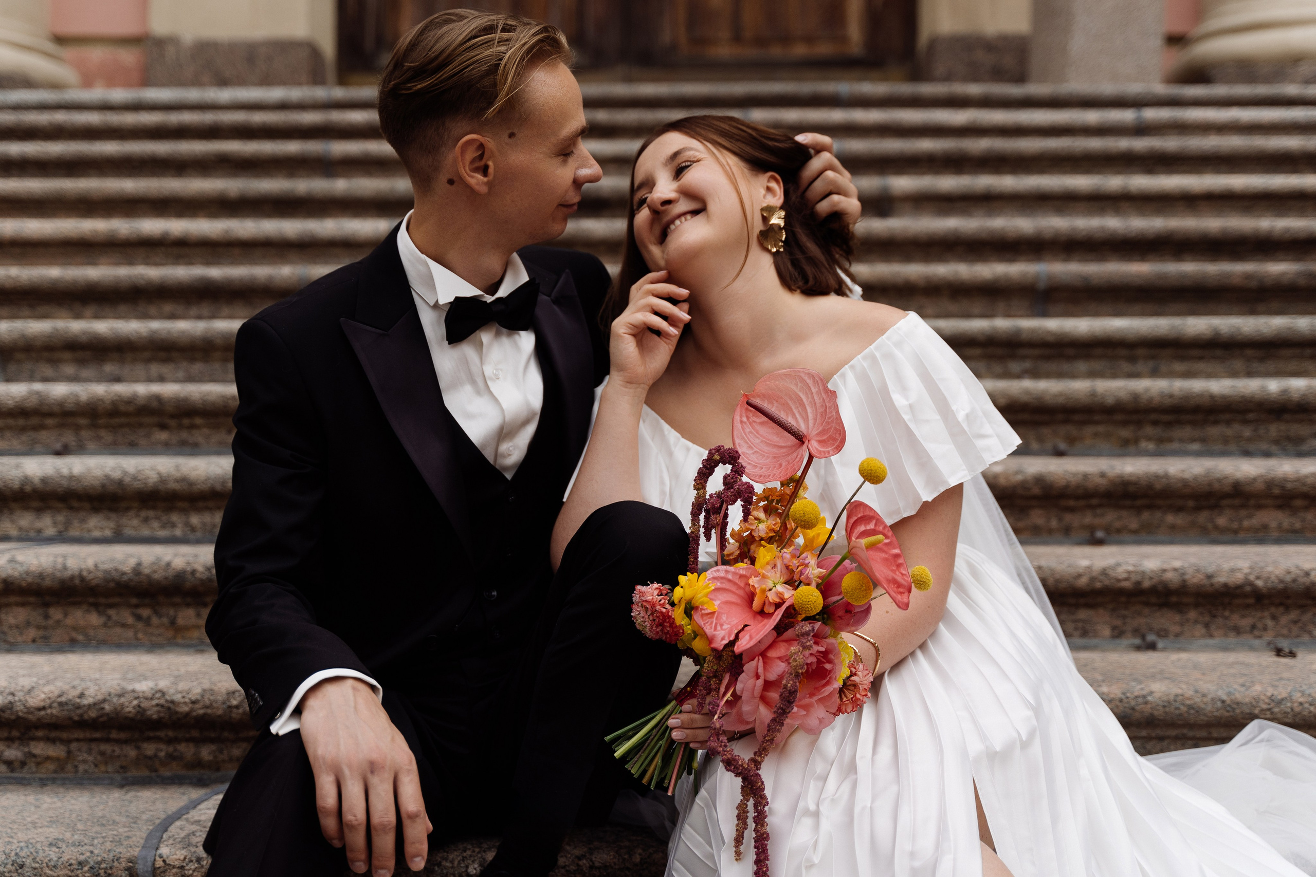 Свадьба на крыше Петербурга. Свадебный фотограф организатор в Санкт-Петербурге Ассоль Опарина