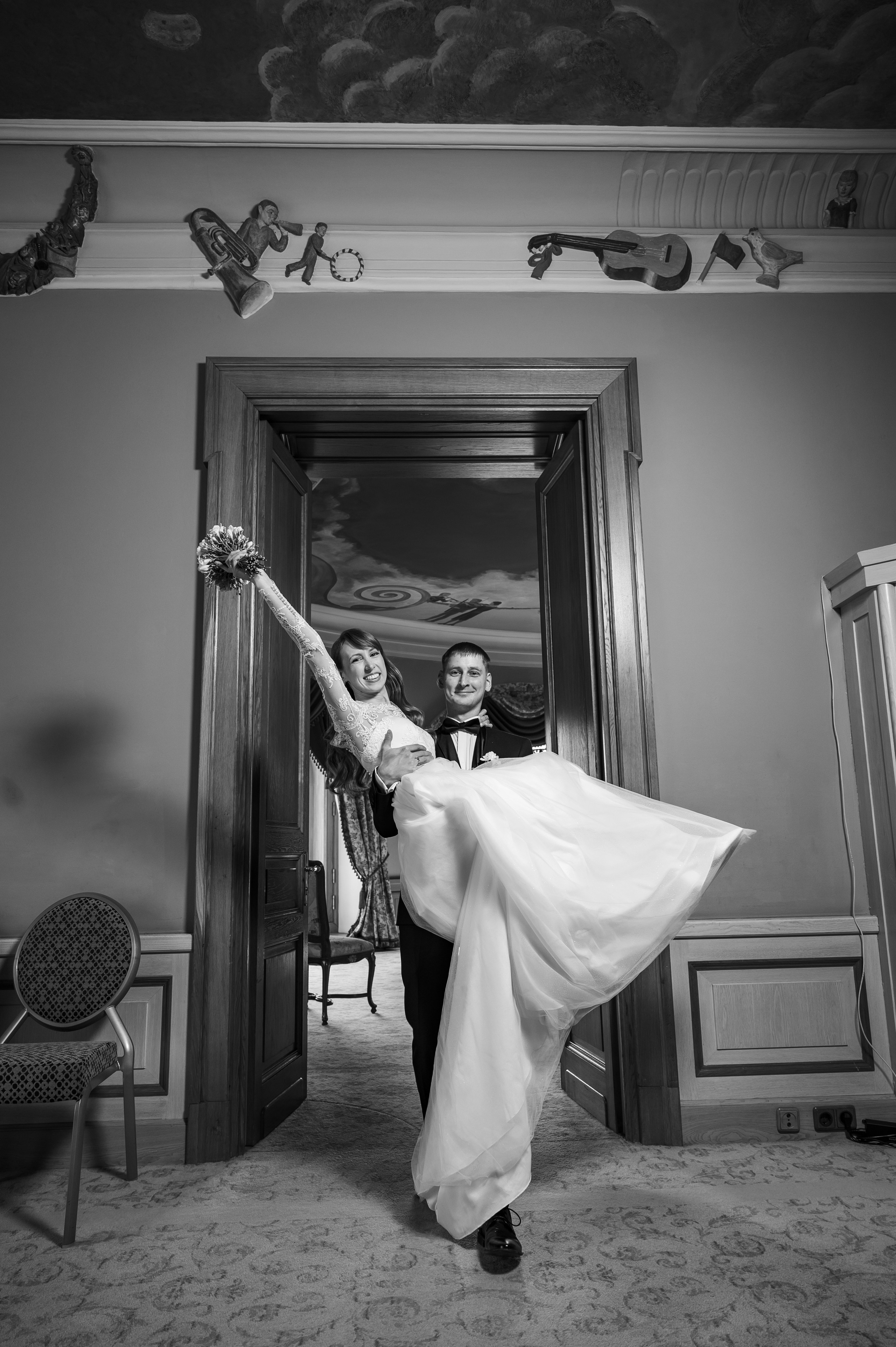 Регистрация брака в гостинице Националь. Свадебный фотограф Москва Юрий Кульман