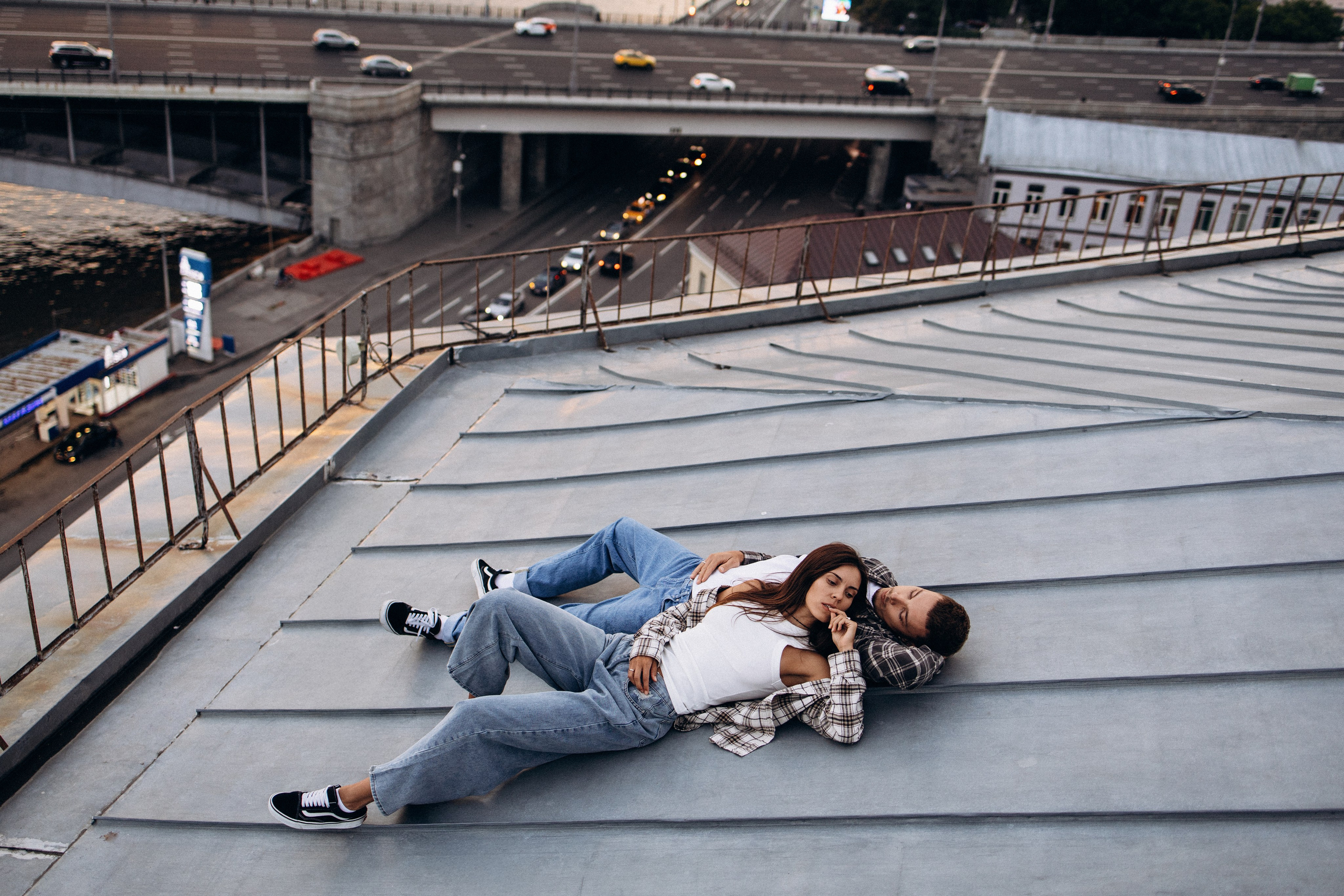 Виолетта и Макс на крыше. Семейный фотограф в Москве Марина Петра