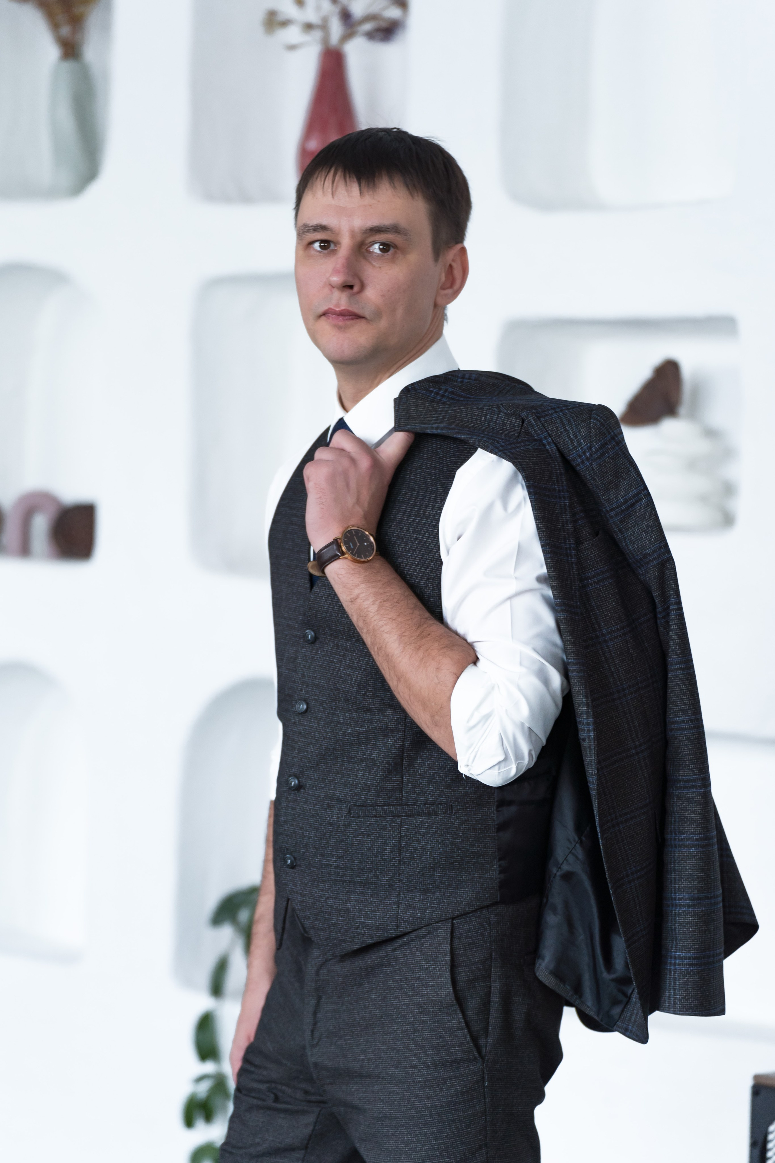 Фотосессия в студии Локация для Дмитрия и Дарьи. Свадебный и семейный фотограф в Омске Белозерова Александра