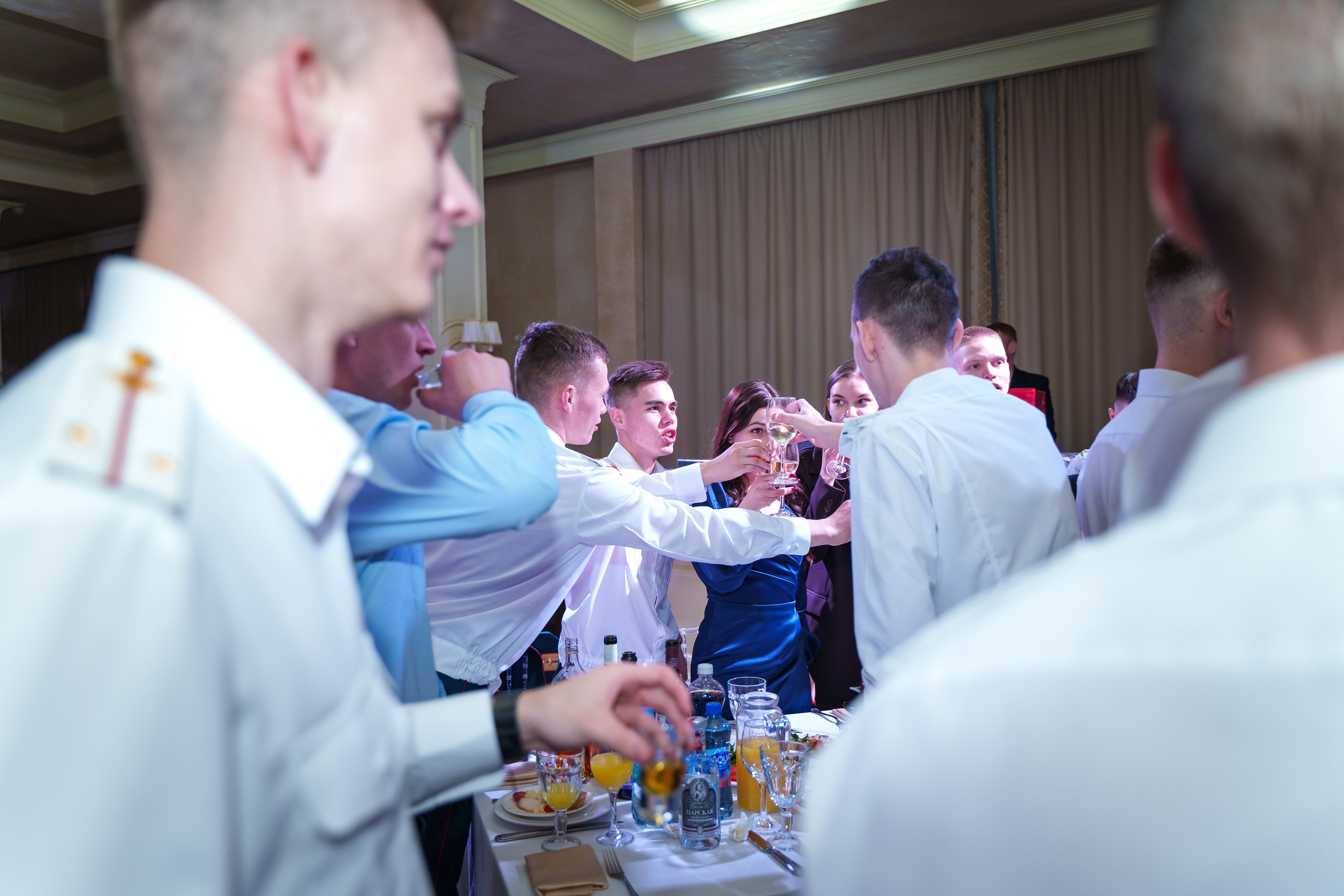 Фотосъемка выпуска военной академии и вручение дипломов