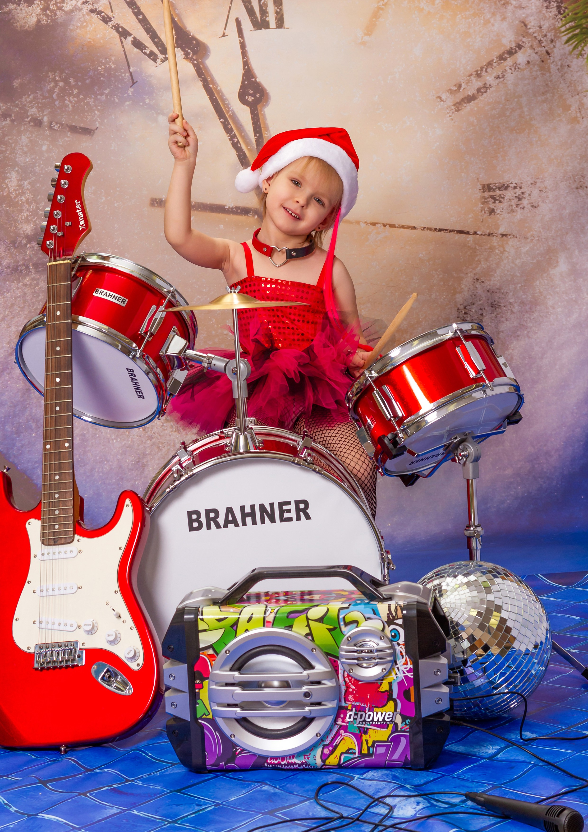 Фотосессия «Новогодняя Рок-Звезда» 2019 год. Фотограф в детский сад Елена Колчева Новокузнецк