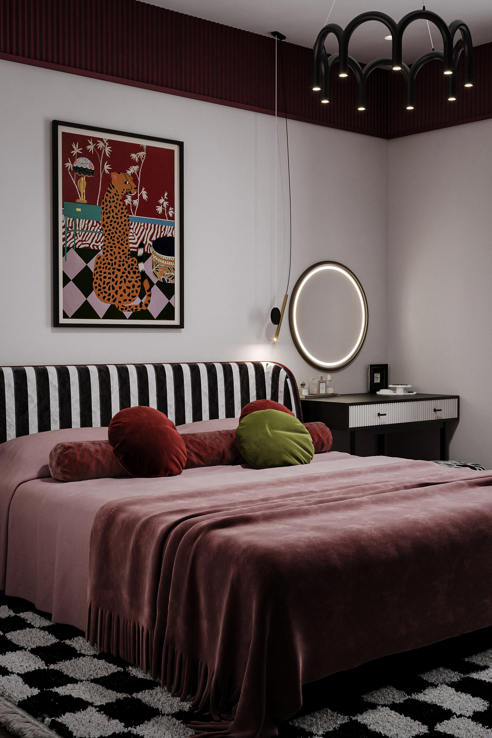 Яркая квартира. Stone Alina Интерьерная визуализация