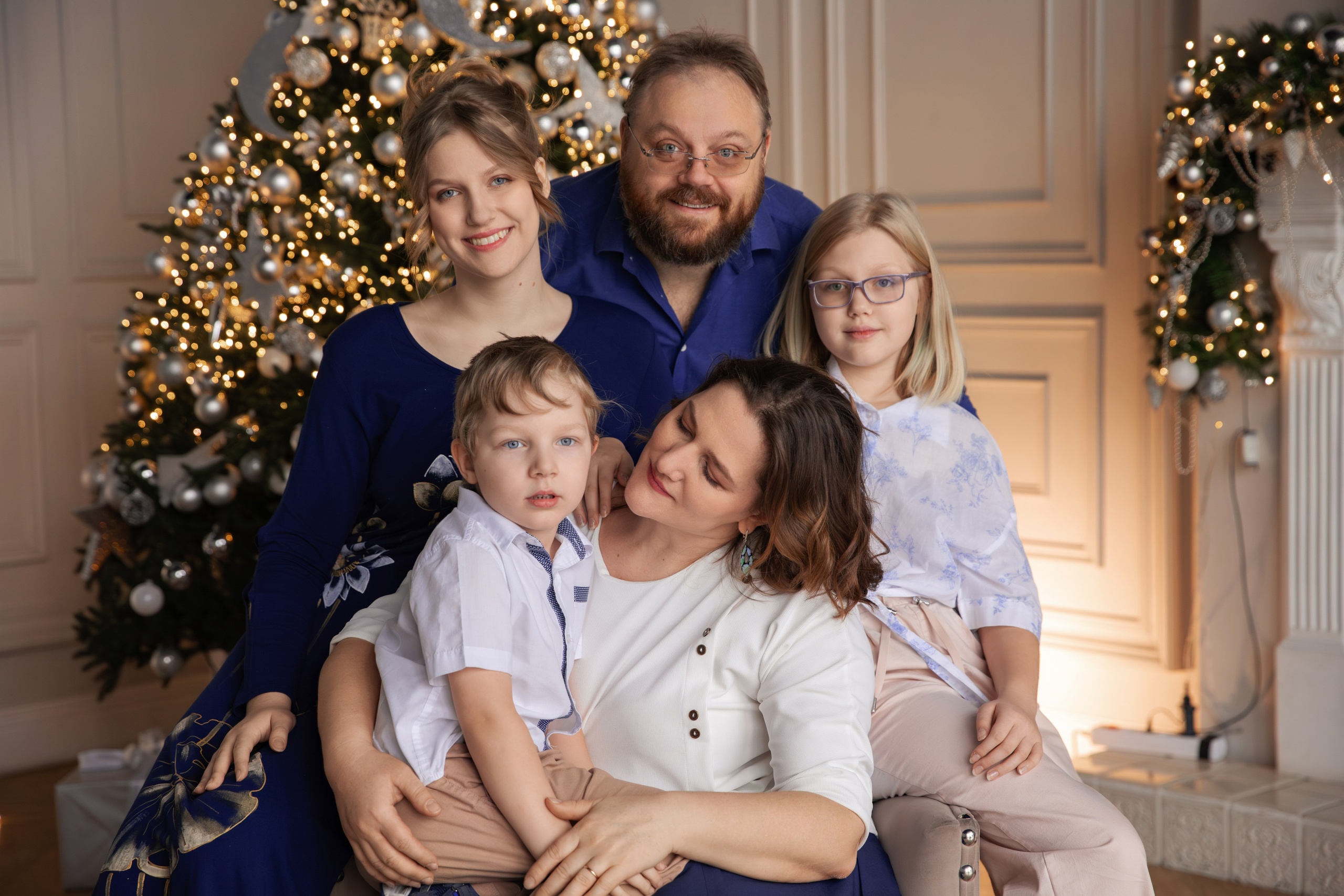 Семейный новый год. Семейный и женский фотограф в Москве Надежда Воробьева