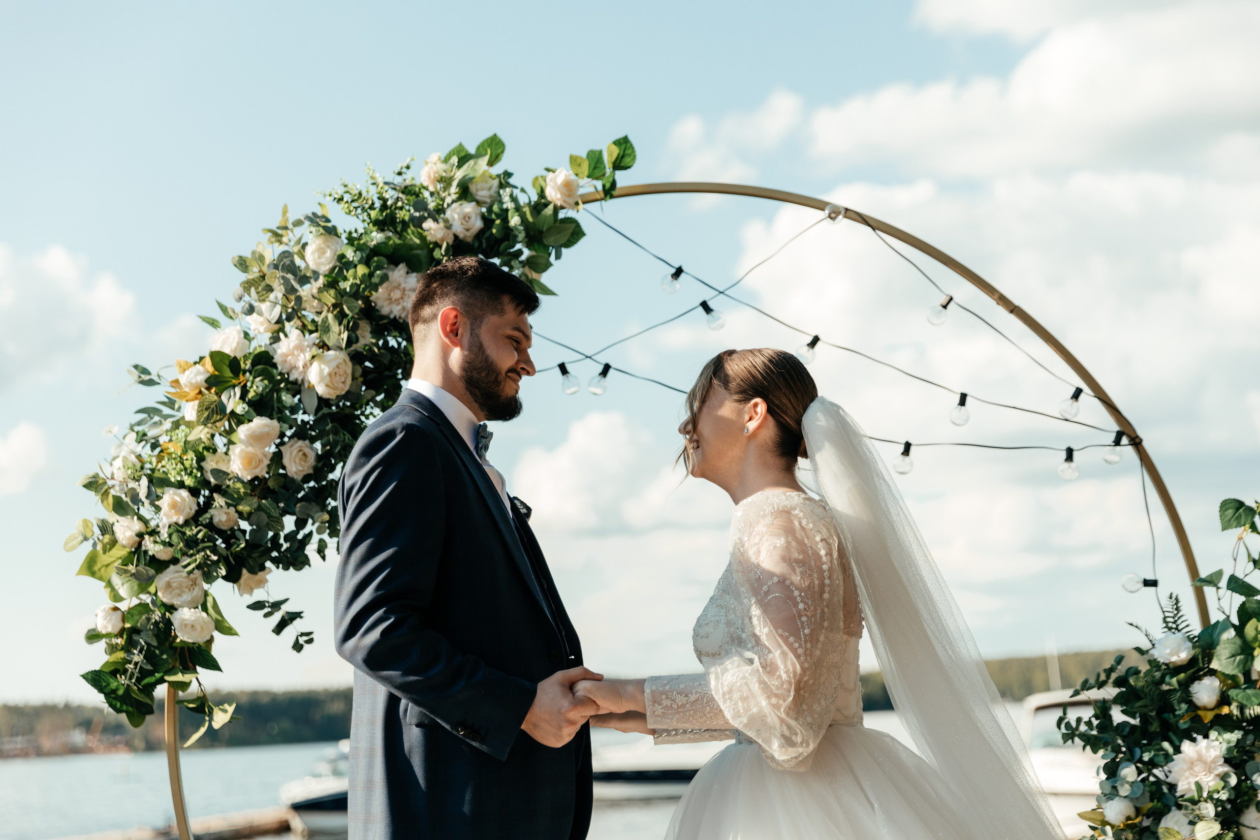 Настя и Витя | Rodina Yaht Club. Свадебный фотограф Ангелина Зотова | Обнинск, Москва, Калуга