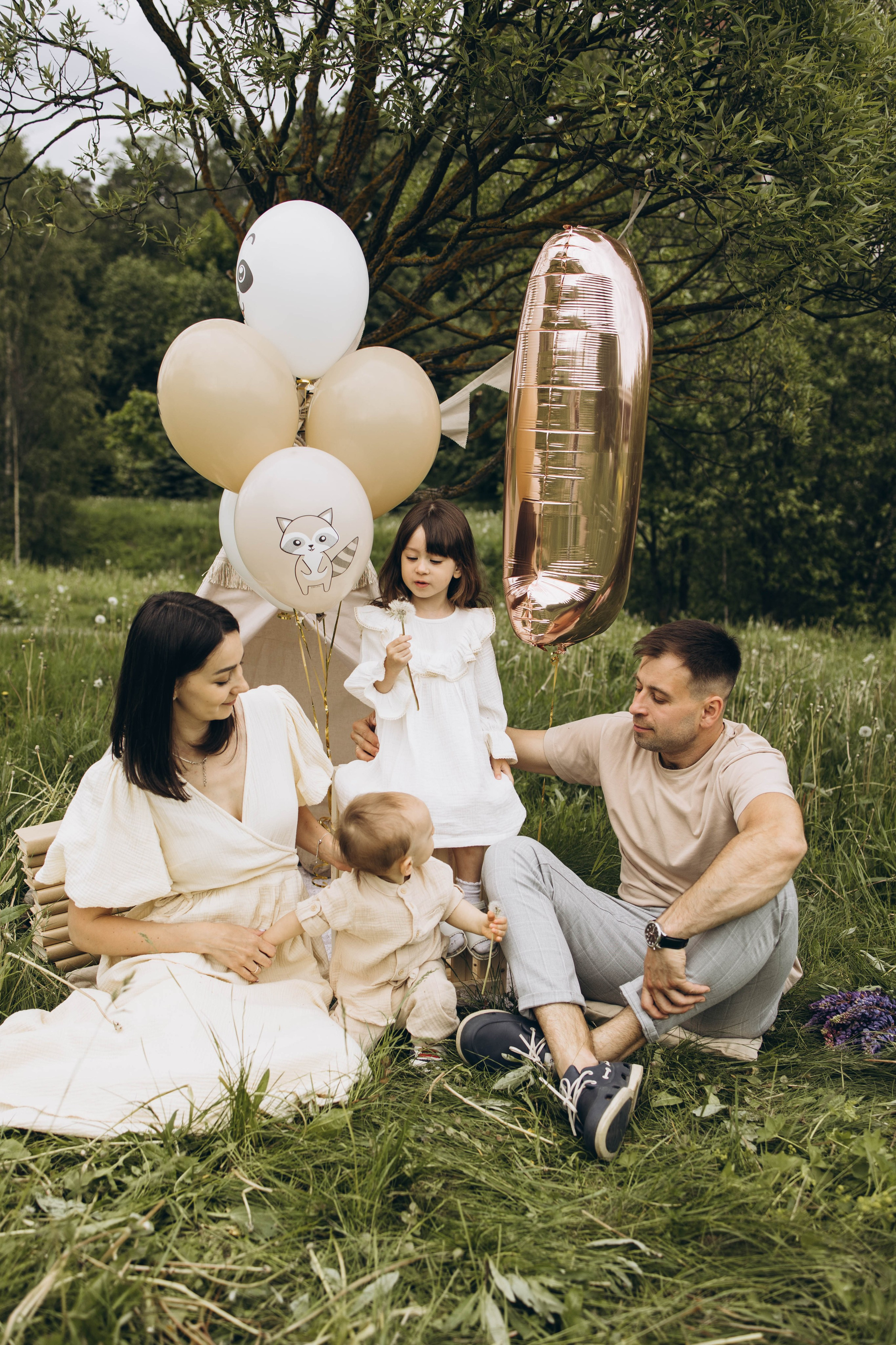 Маша, Женя, Ариана и Мирон. Семейный фотограф в Москве Виктория Ястребинская