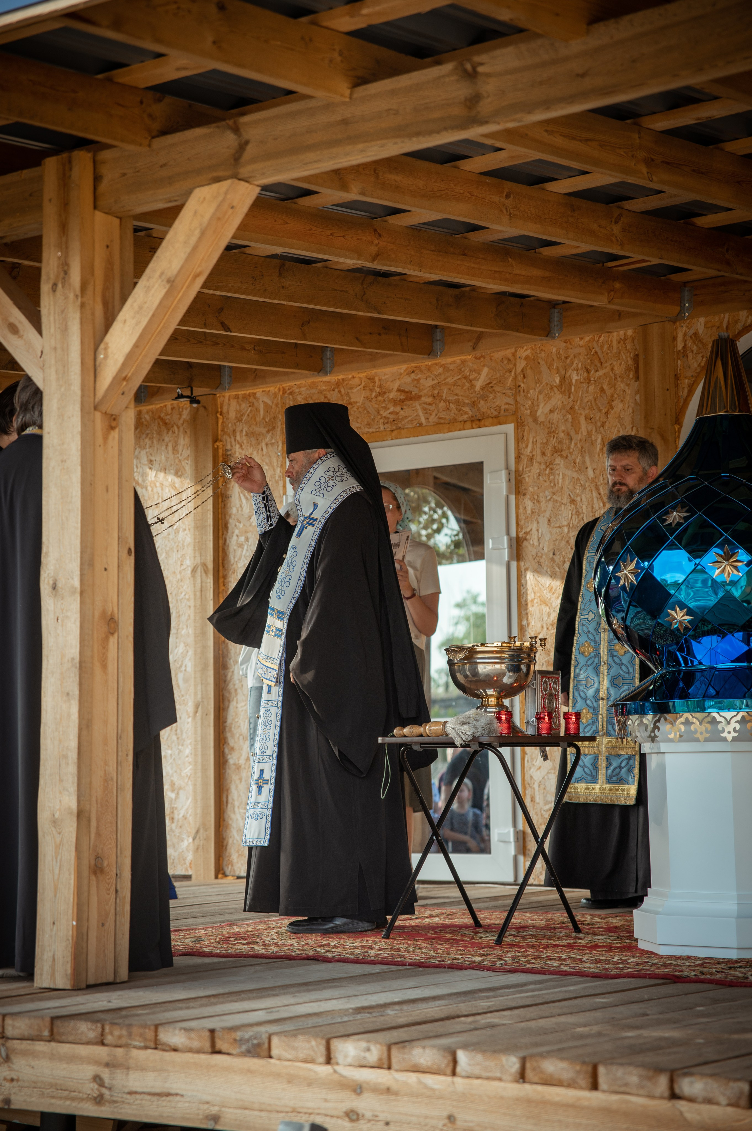 Освещение купола в храме Казанской иконы Божьей Матери х. Закутский. Церковный, семейный и репортажный фотограф Волгоград, Волжский