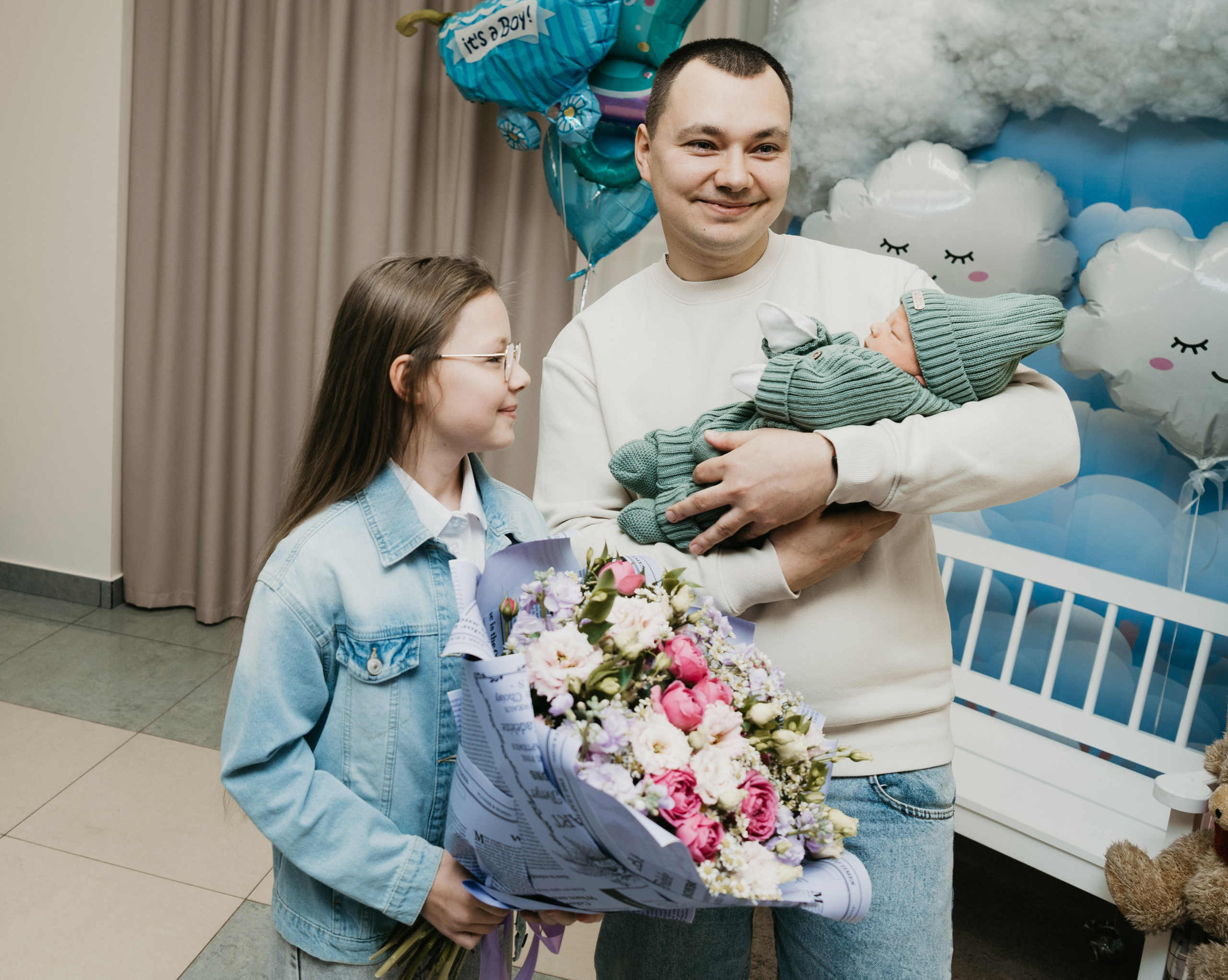 Выписка Степана на Севастопольском. Фотограф на выписку из роддома в Москве и МО