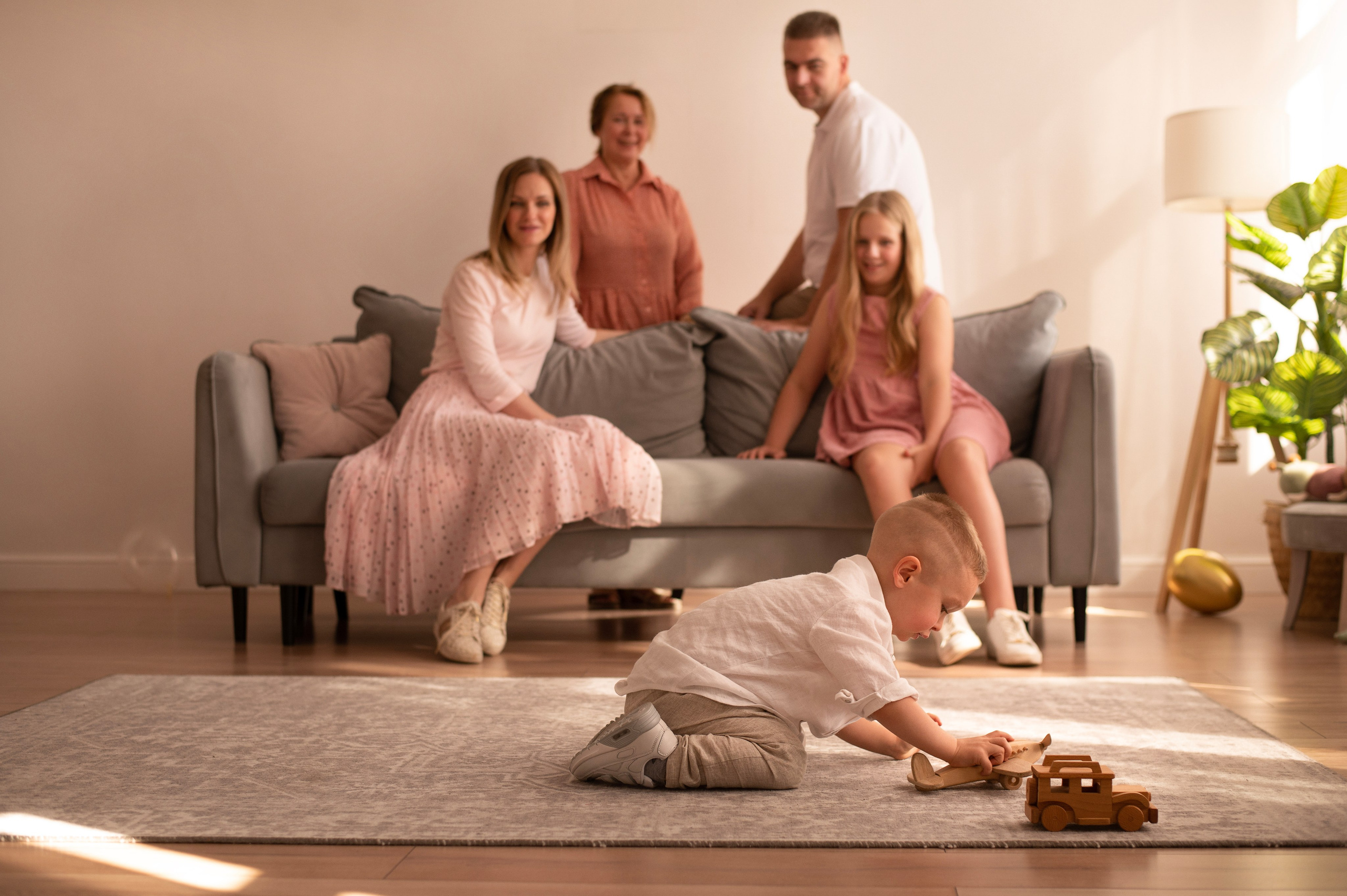 Семейная съёмка в студии. Семейный и детский фотограф в Москве Анна Оськина