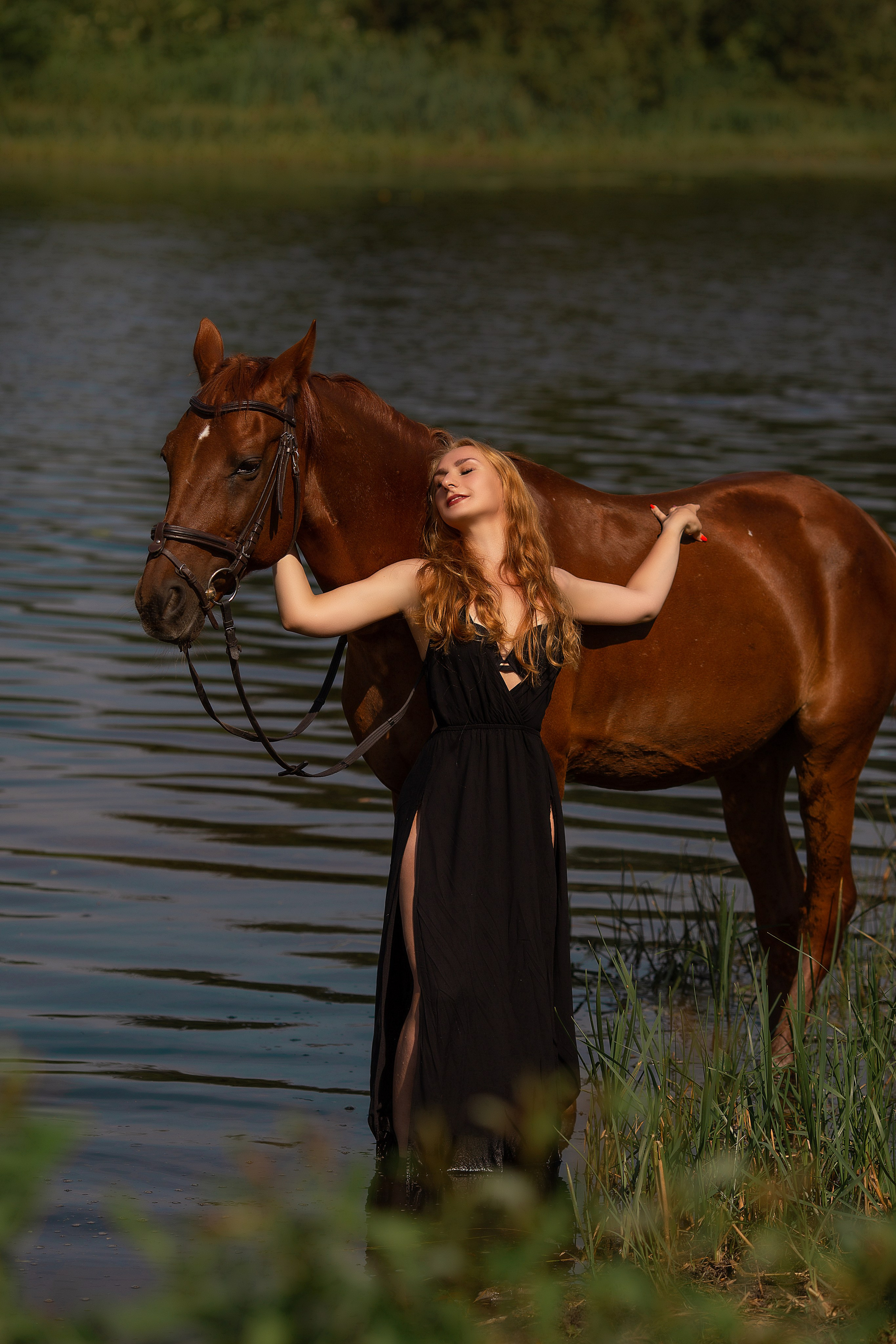 Анна и Алтан. Фотосессия с лошадьми в Нижнем Новгороде