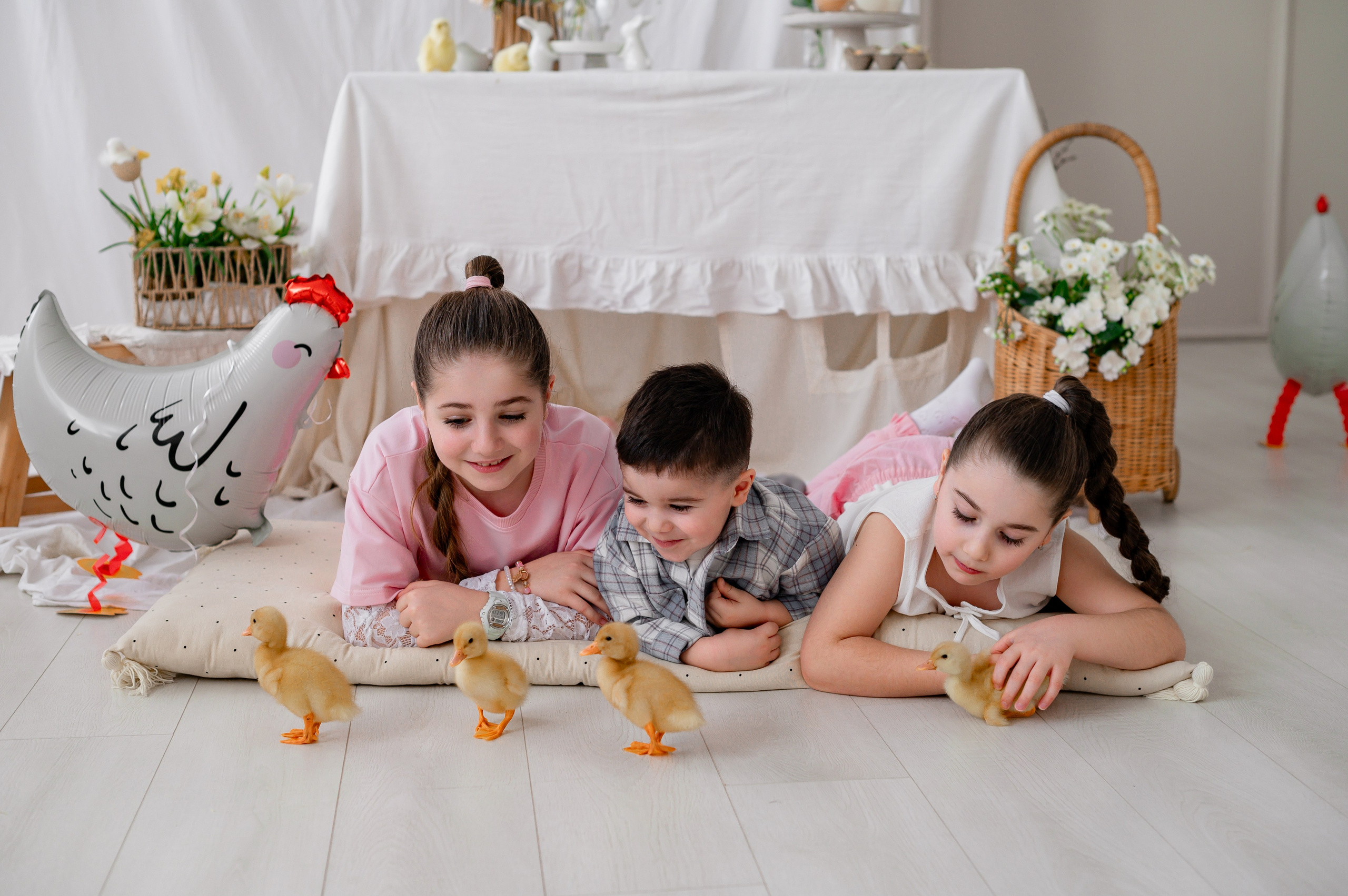 Лев Арина Вика Алена. Фотограф Татьяна Иванчикова