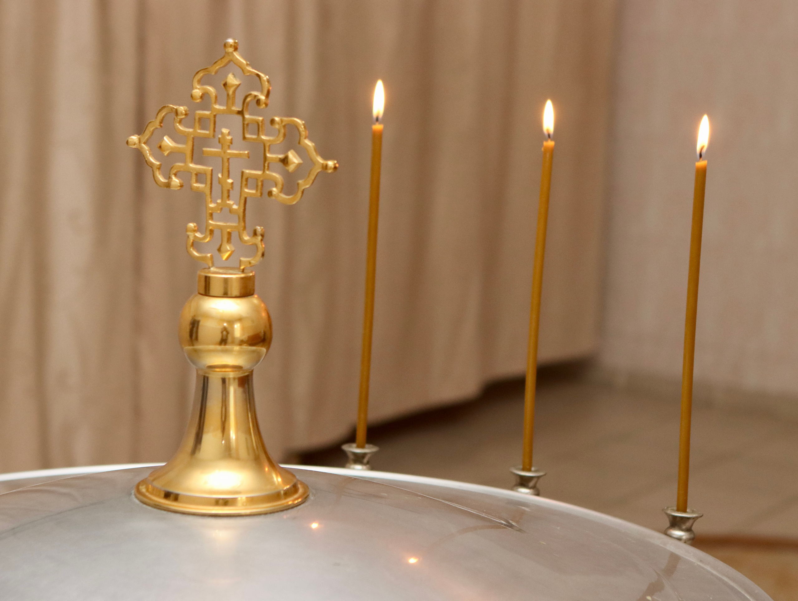 Анастасия и Вадим — крещение Виктории. Фотограф в Курске Смирнов Евгений