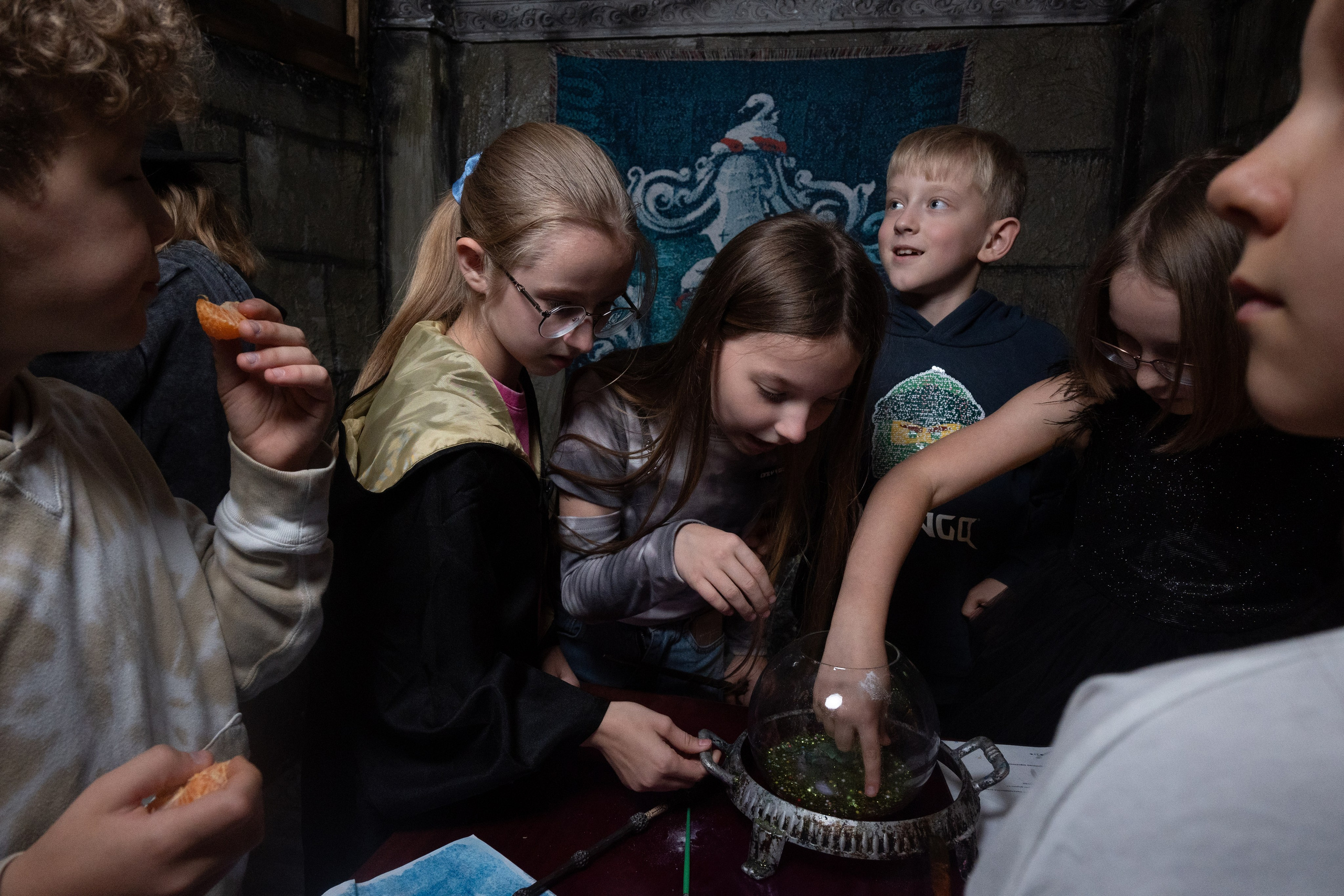 День рождения ребенка в «Подземелье Слизерин». Фотограф мероприятий в Москве