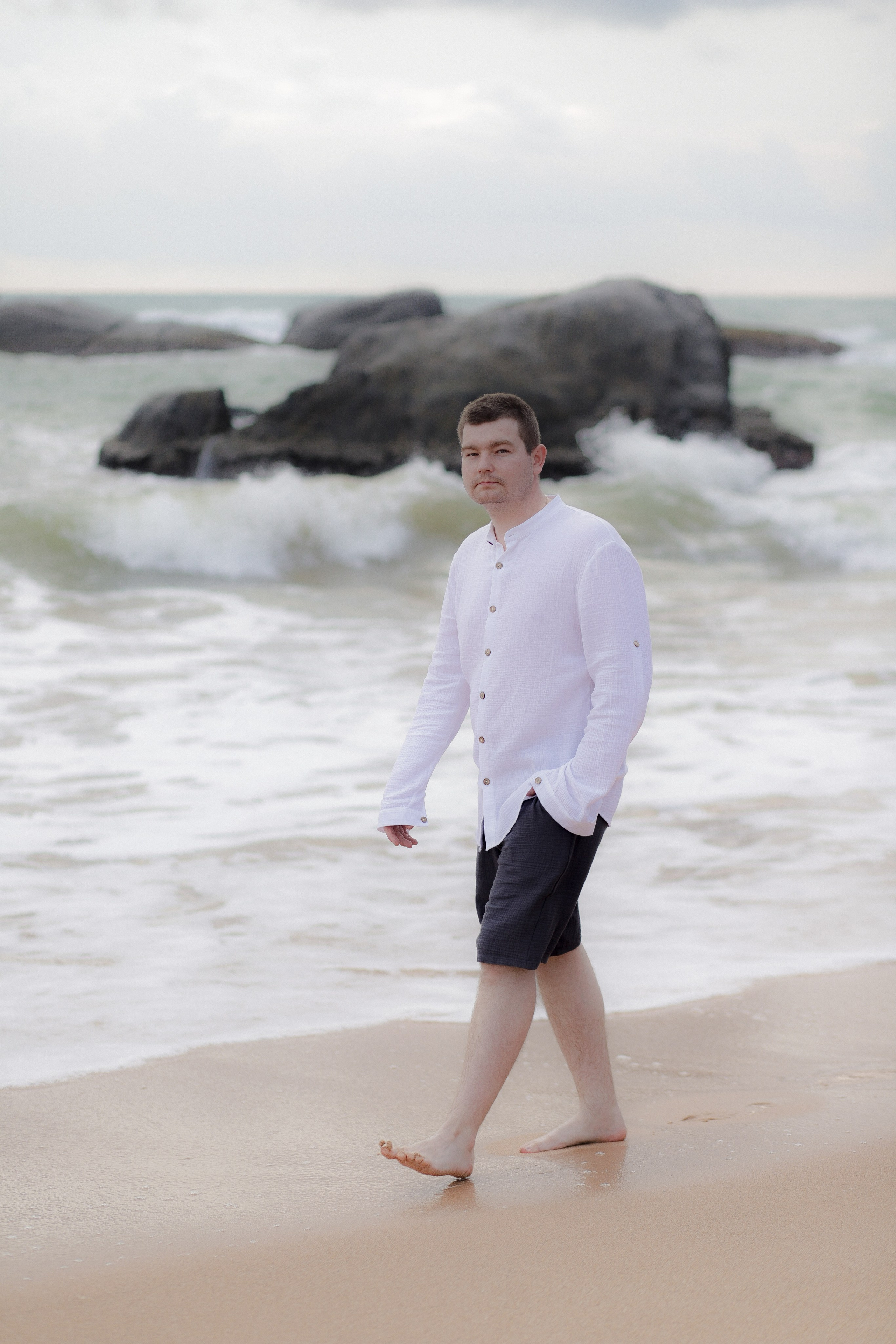 Хиккадува пляж. Фотограф на Шри-Ланке