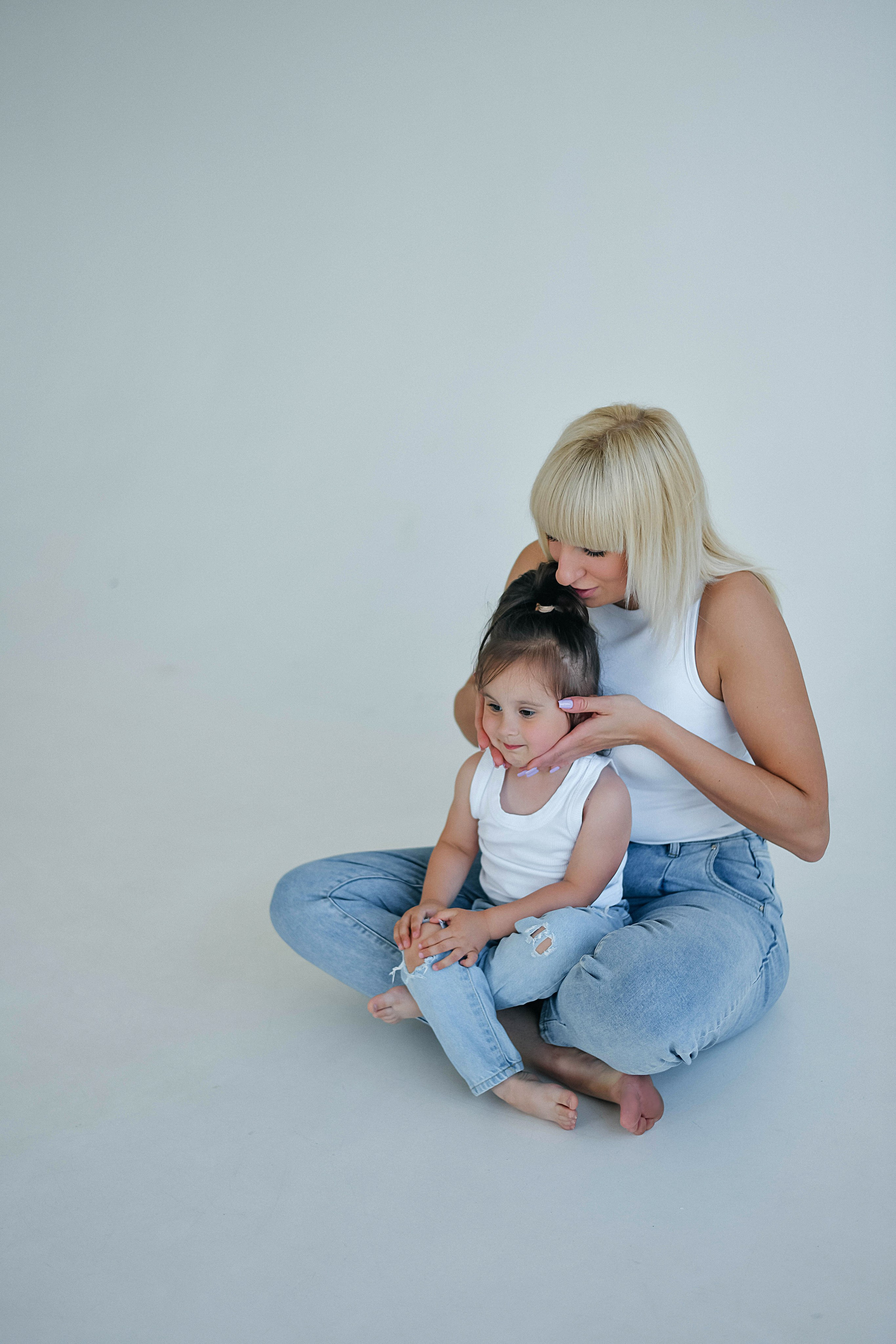 Мама и дочка студийная. Фотограф Подольск