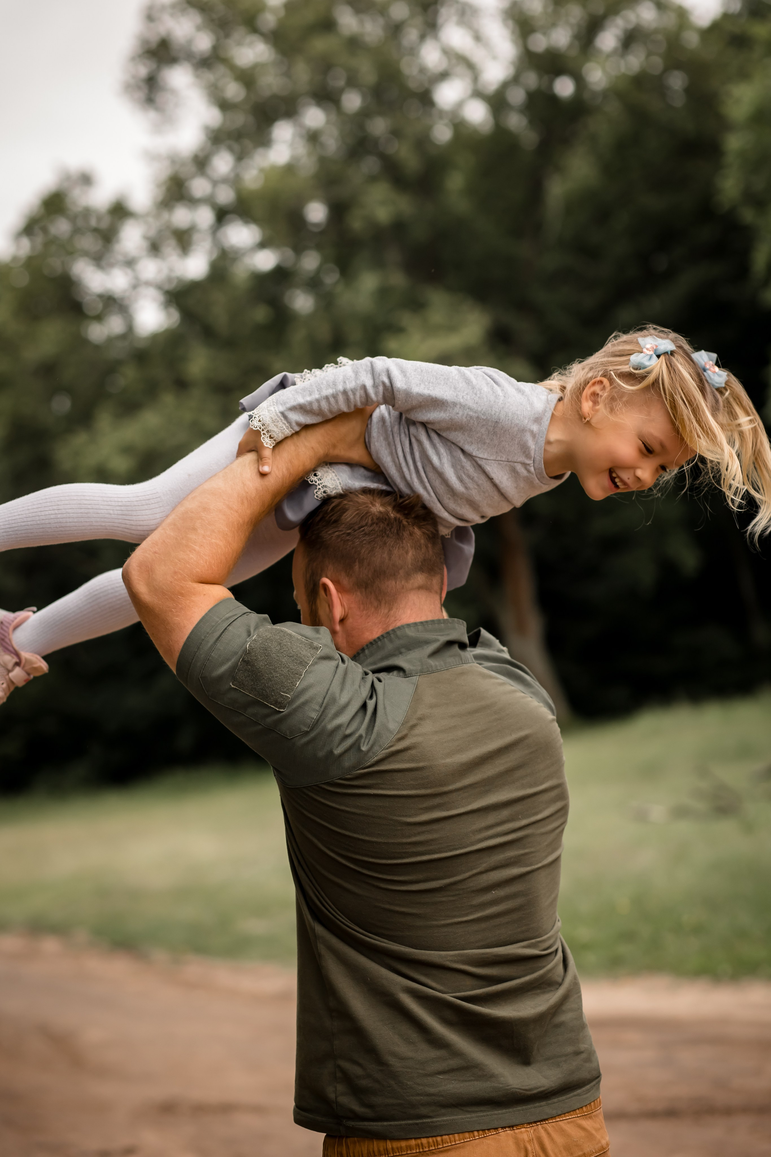 Катя с детками