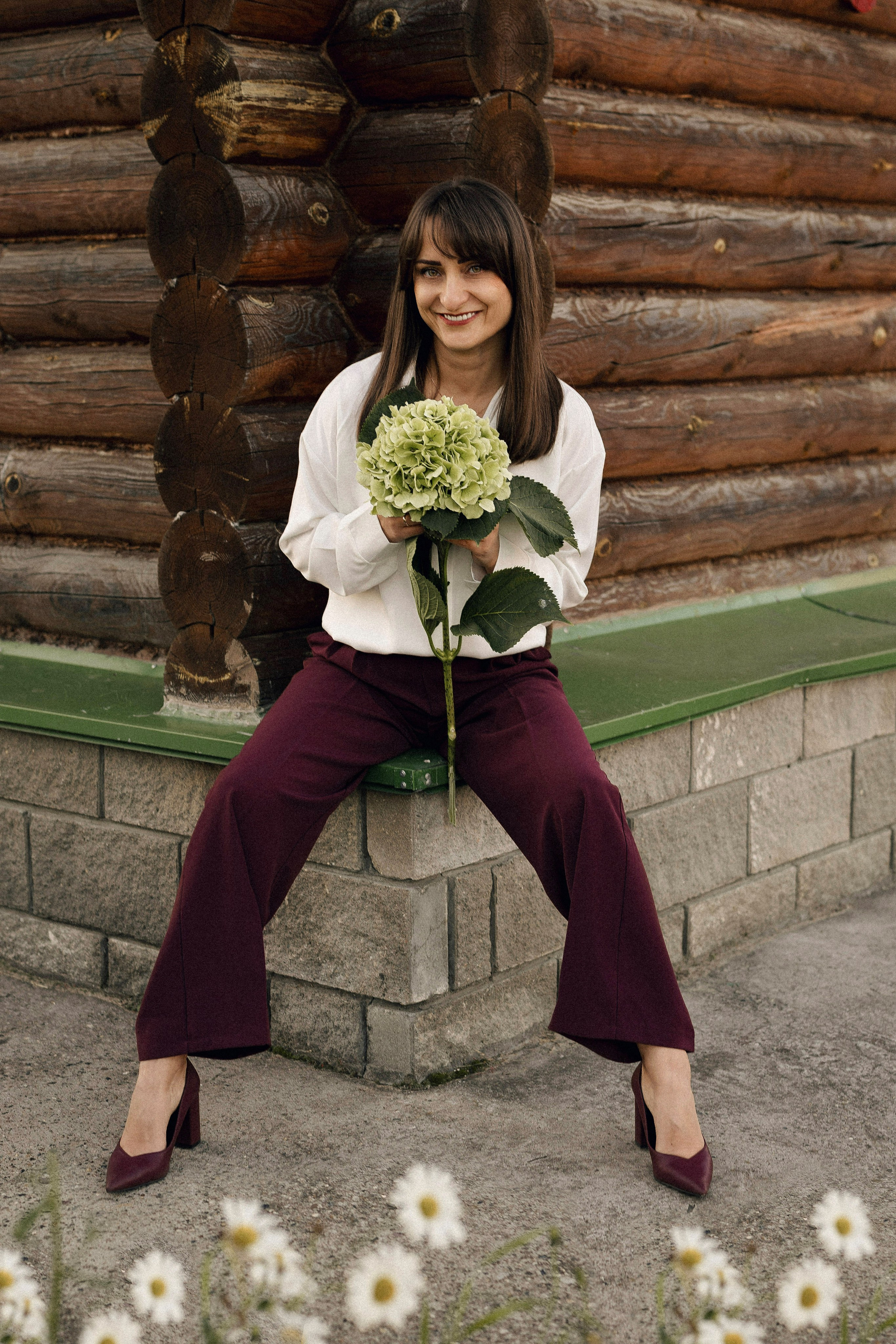 Натали с гортензией. Портретный, семейный и свадебный фотограф в Нарьян-Маре