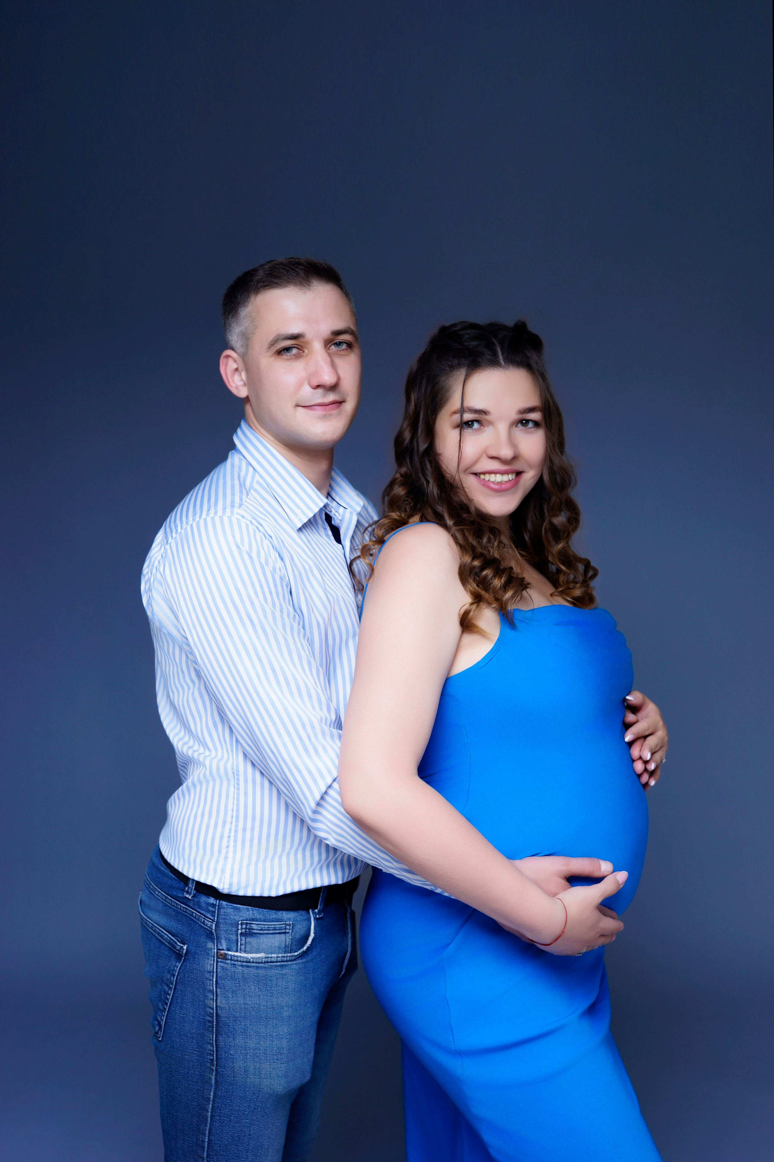 Съёмка беременности в моей фотостудии «НЕБО». Женский фотограф в Химках Алёна Ленёва