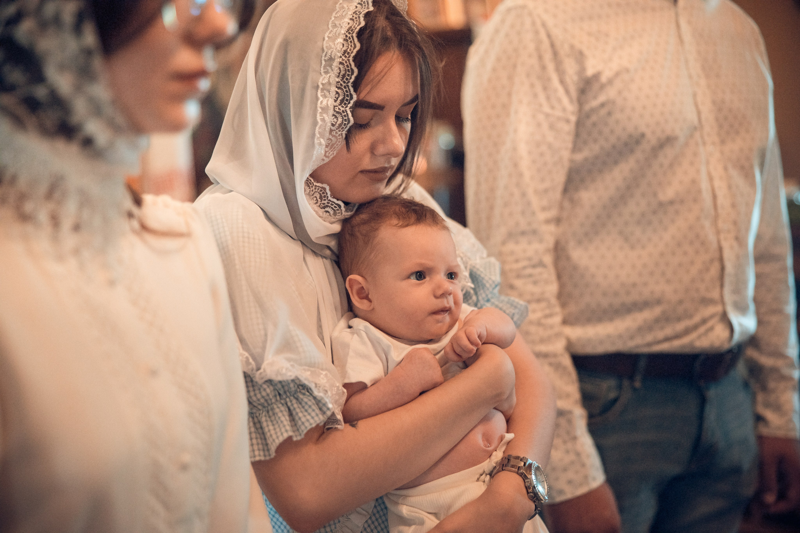 Таинство Крещения Матвея. Спасо-Преображенский храм (Спаса на Яру). Семейный фотограф в Рязани и Рязанской области