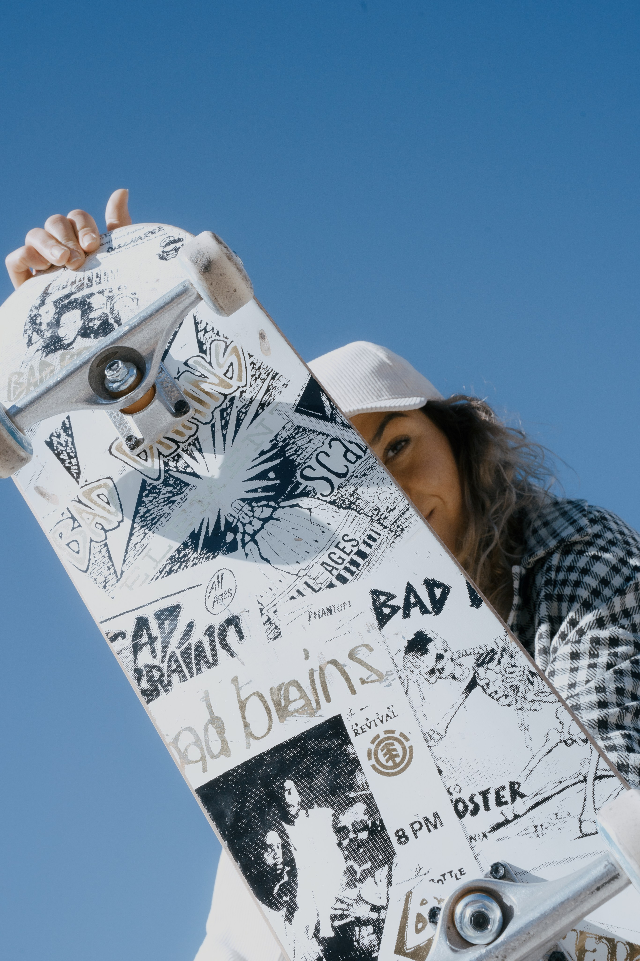 Крупным планом снимок скейт доски 