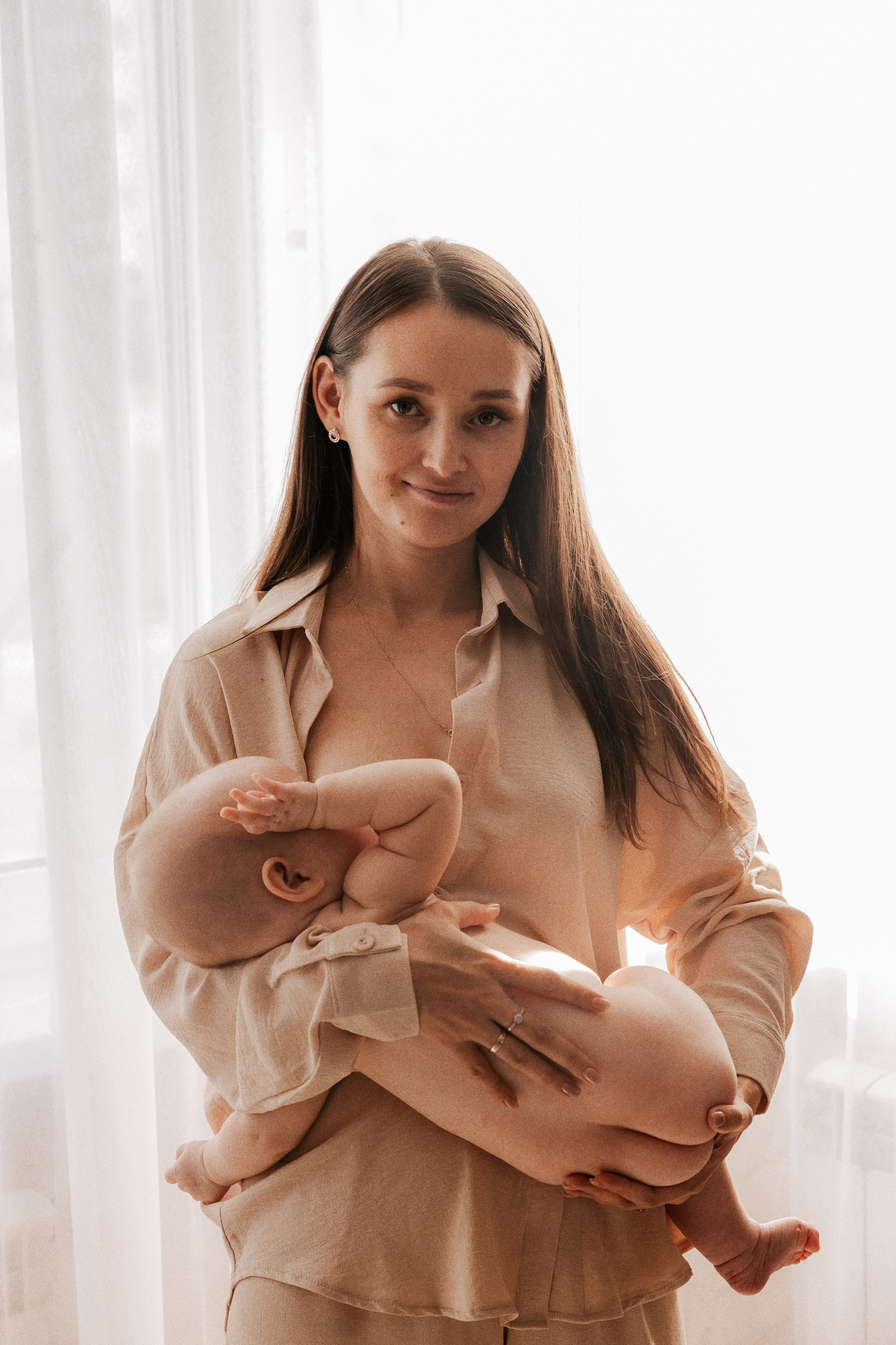 Стас, Юля, Артем и Алина. Семейный фотограф • Домашние съемки в Нижнем Новгороде