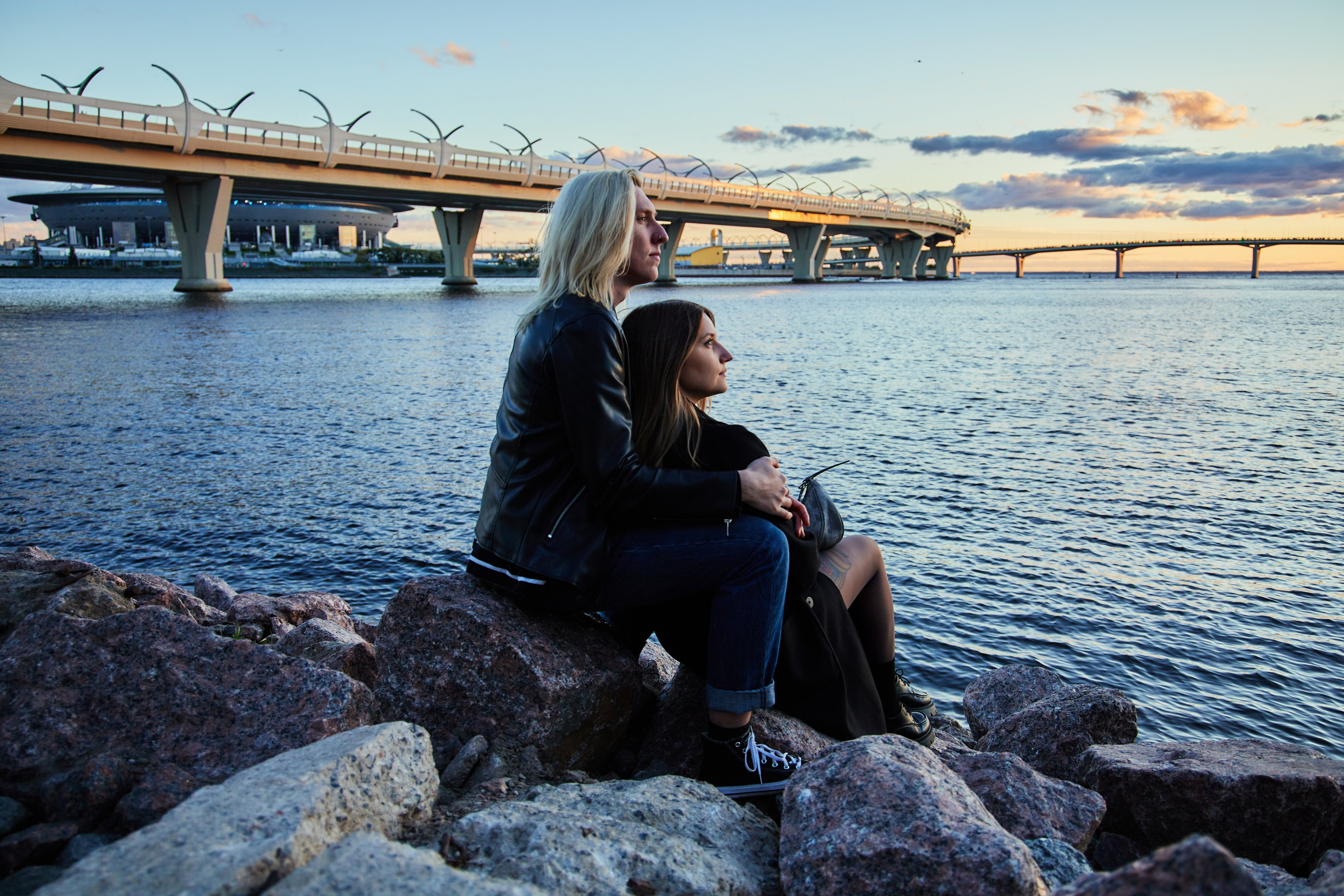 Полина и Рома, финский залив. Репортажный фотограф Алёна Кантемирова